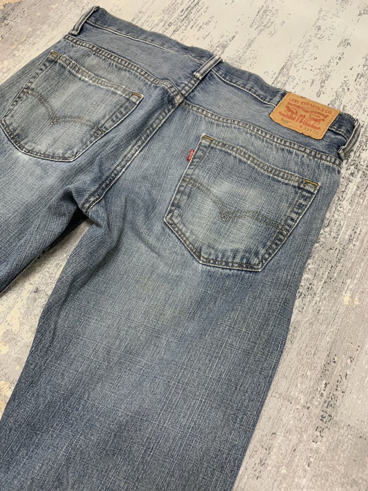 Levi's Vintage Levi’ 569 Trashed Distressed Jeans 36x29.5 Size US 36 / EU 52 - 10 Thumbnail
