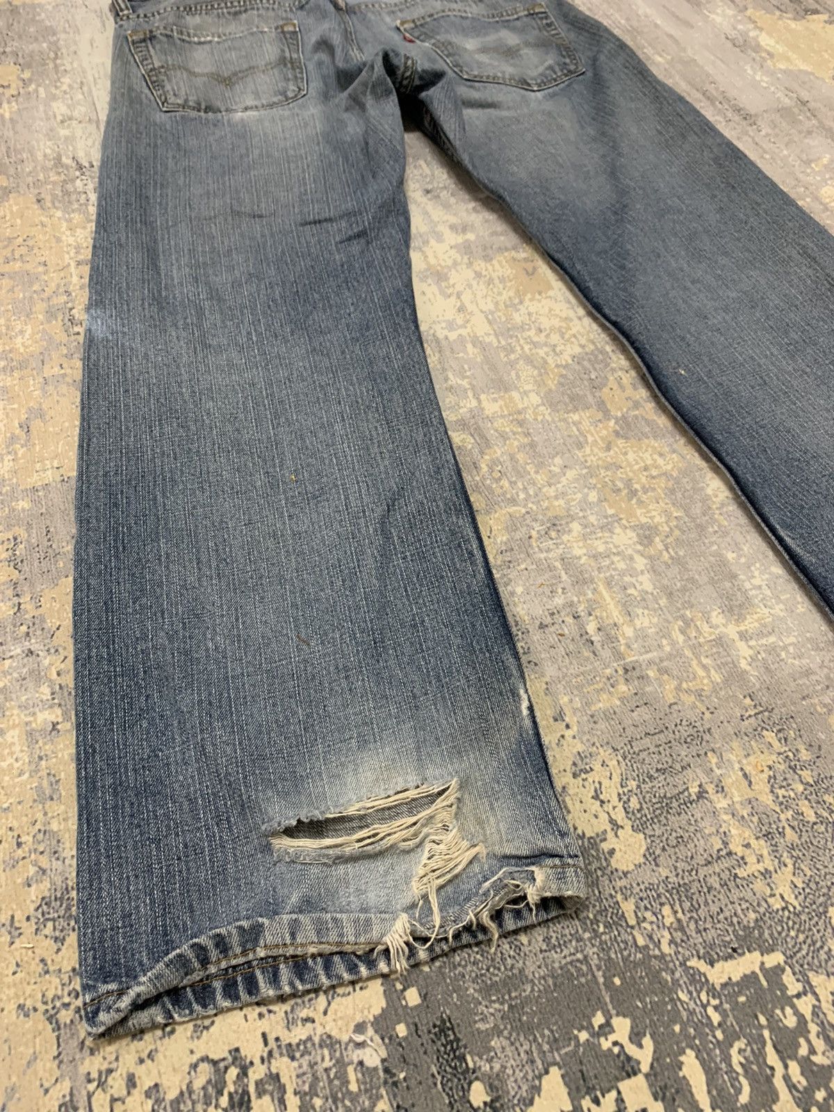 Levi's Vintage Levi’ 569 Trashed Distressed Jeans 36x29.5 Size US 36 / EU 52 - 11 Thumbnail