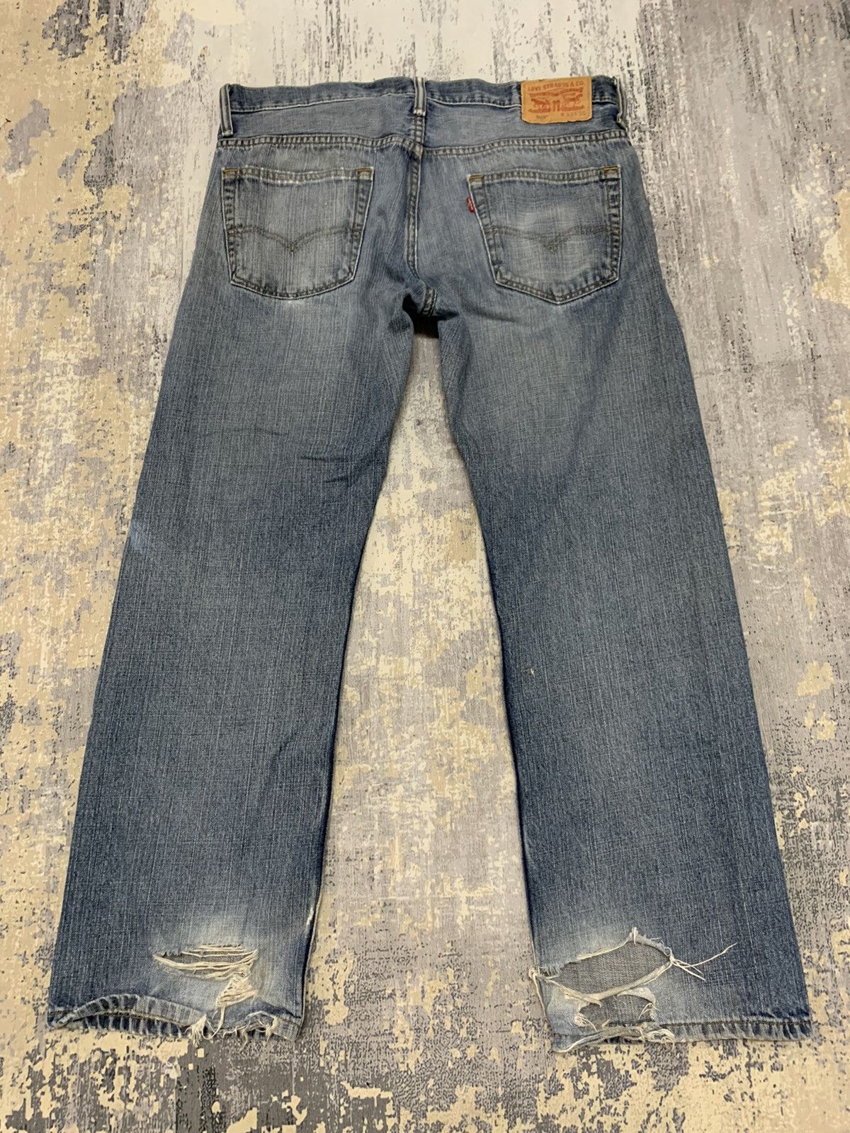 Levi's Vintage Levi’ 569 Trashed Distressed Jeans 36x29.5 Size US 36 / EU 52 - 9 Thumbnail