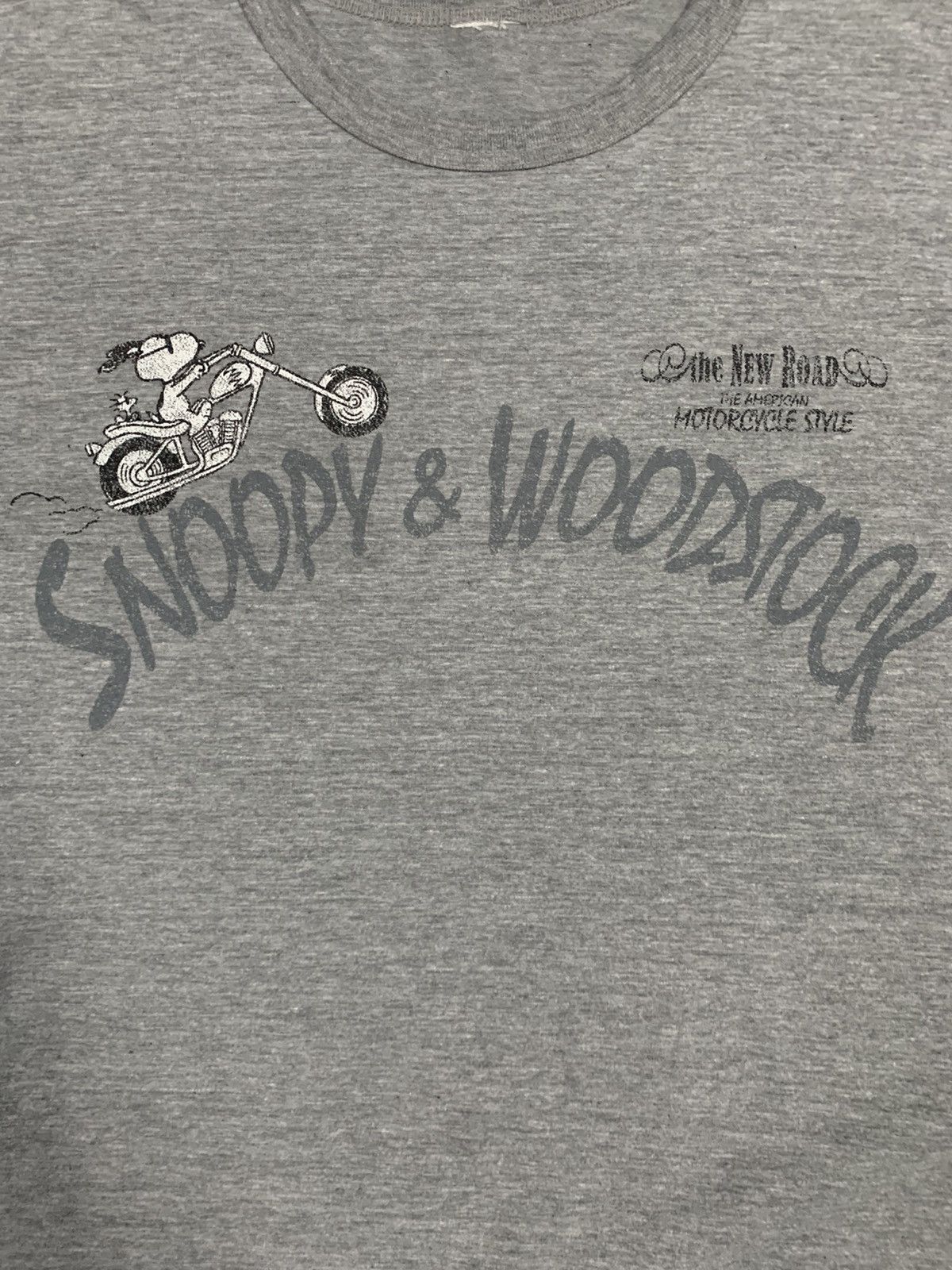 Cartoon Network Peanuts Snoopy & Woodstock American Motorcycle Style T-shirt Size US M / EU 48-50 / 2 - 11 Thumbnail