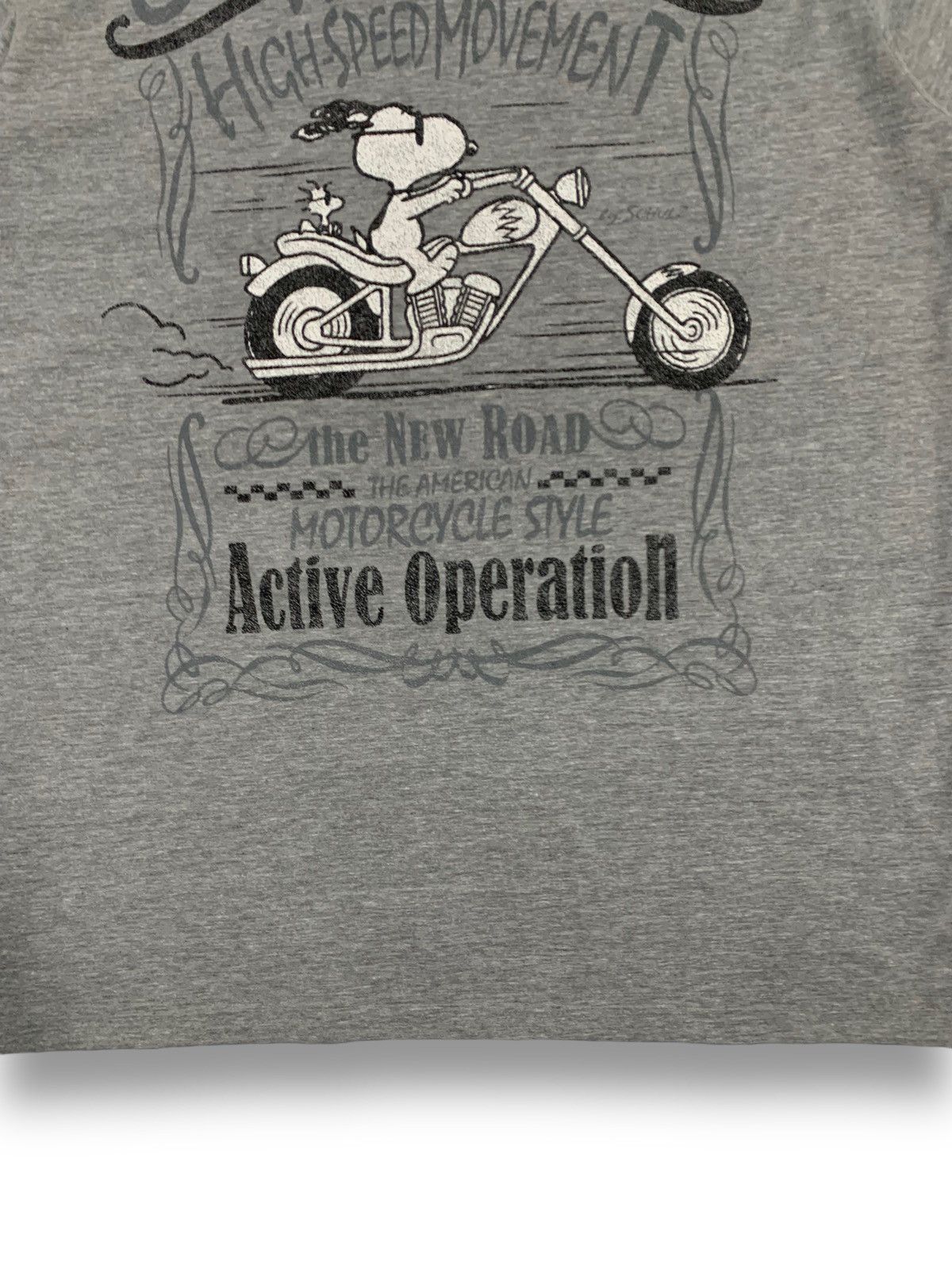 Cartoon Network Peanuts Snoopy & Woodstock American Motorcycle Style T-shirt Size US M / EU 48-50 / 2 - 10 Thumbnail