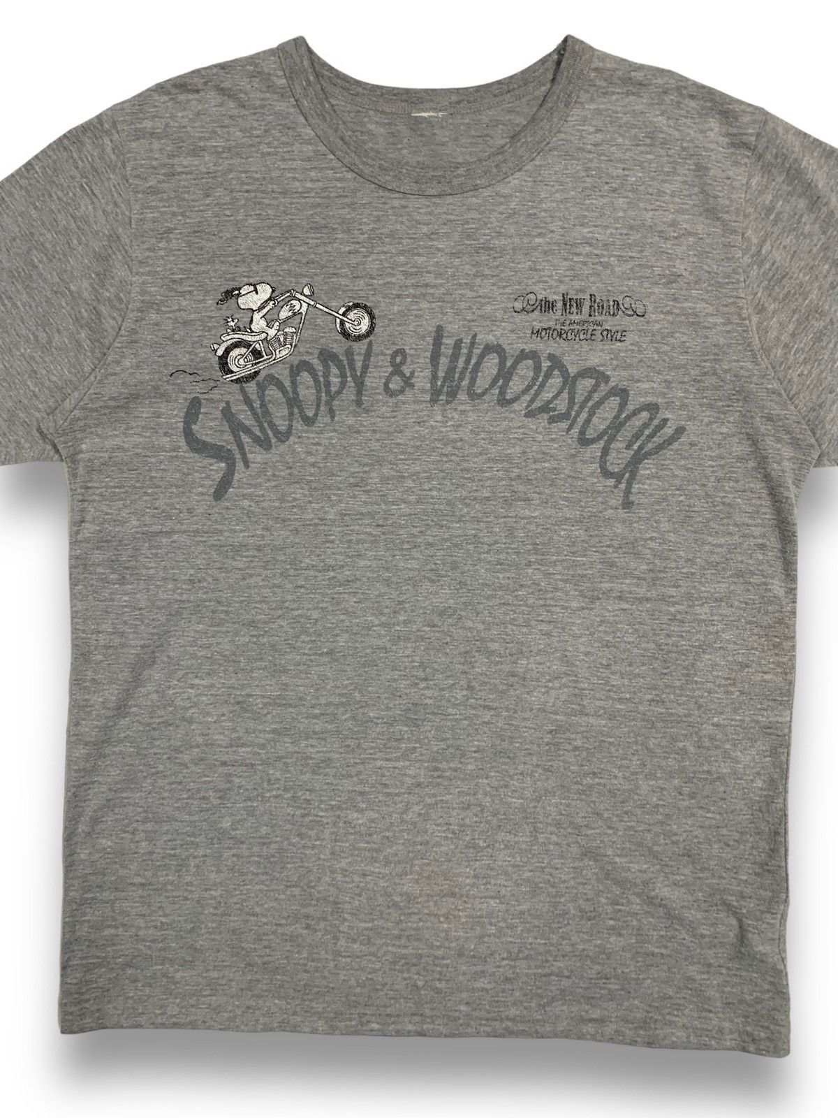 Cartoon Network Peanuts Snoopy & Woodstock American Motorcycle Style T-shirt Size US M / EU 48-50 / 2 - 4 Thumbnail