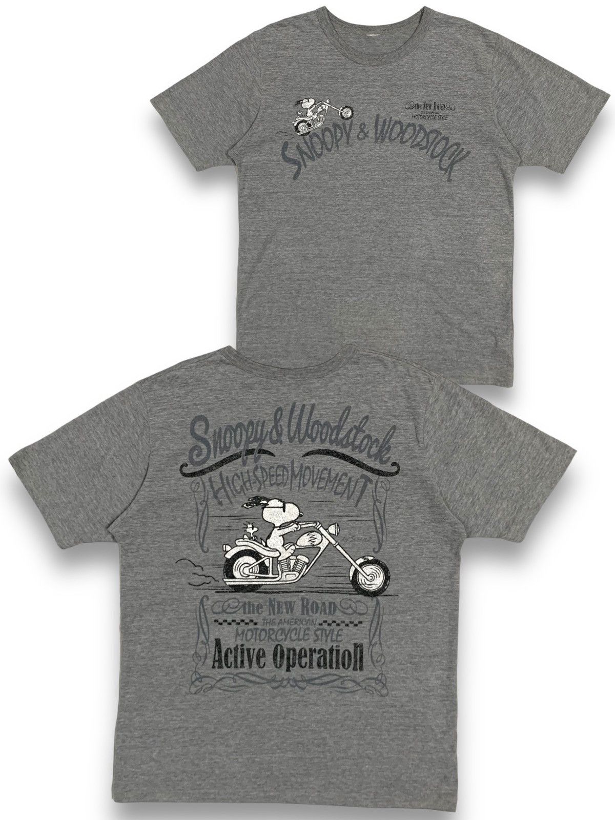 Cartoon Network Peanuts Snoopy & Woodstock American Motorcycle Style T-shirt Size US M / EU 48-50 / 2 - 1 Thumbnail