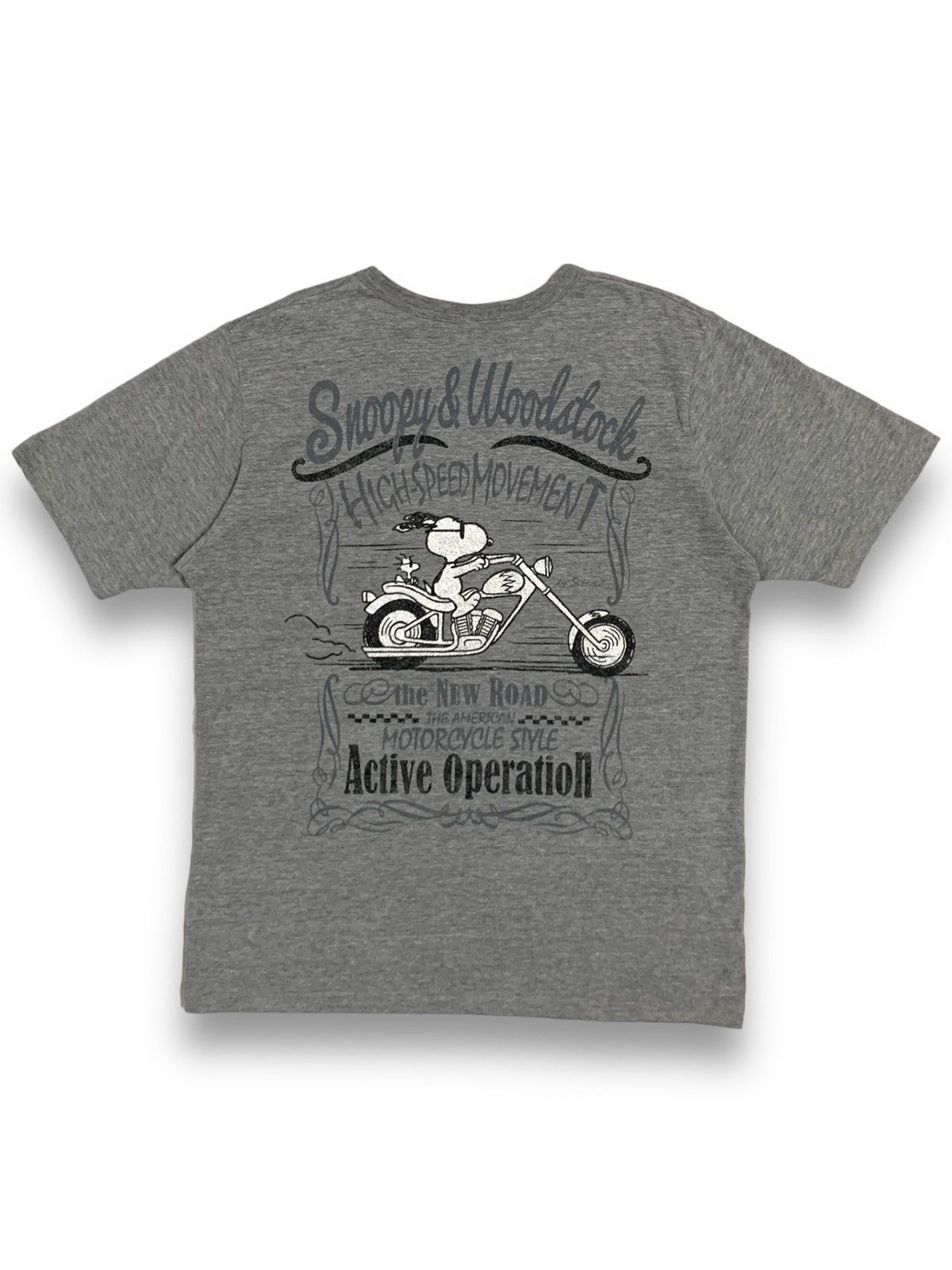 Cartoon Network Peanuts Snoopy & Woodstock American Motorcycle Style T-shirt Size US M / EU 48-50 / 2 - 3 Thumbnail