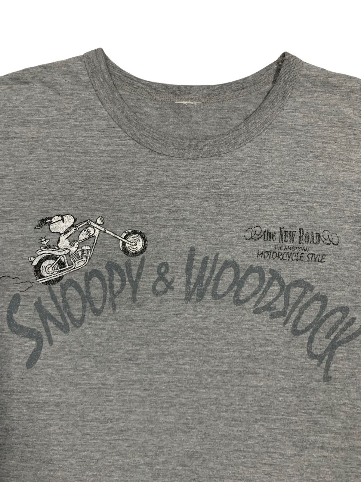 Cartoon Network Peanuts Snoopy & Woodstock American Motorcycle Style T-shirt Size US M / EU 48-50 / 2 - 5 Thumbnail