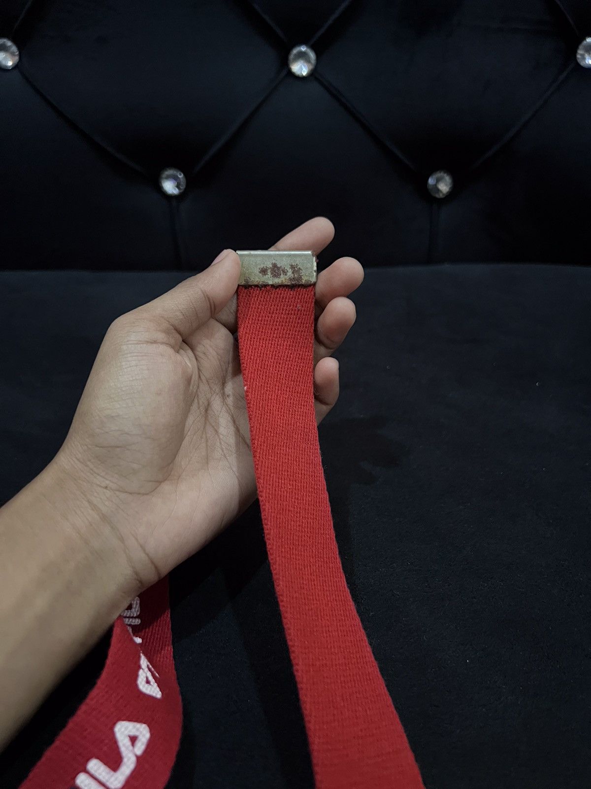 Fila Fila Canvas Spellout Buckle Belt Size ONE SIZE - 9 Thumbnail