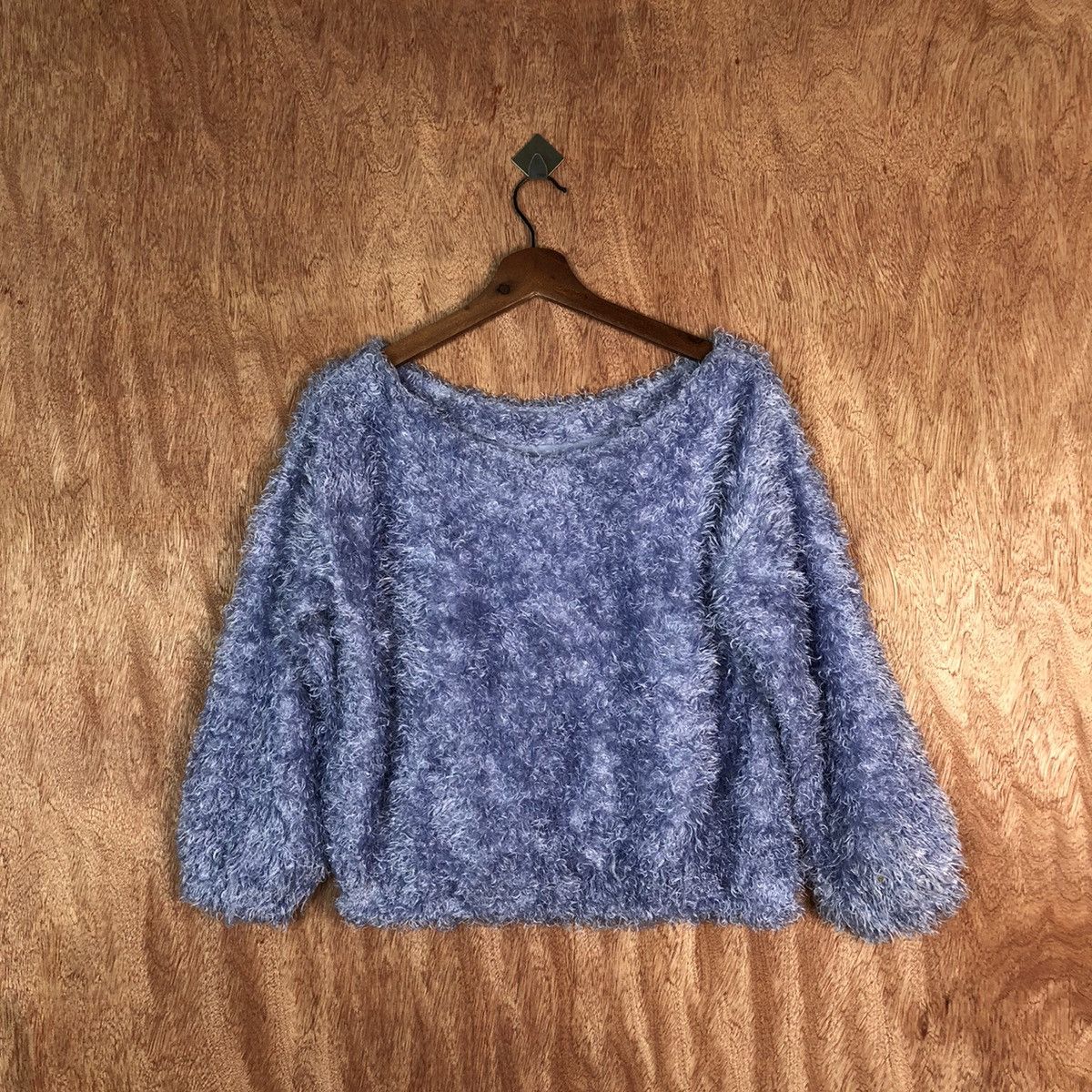 Vintage VIS Purple Shag Shaggy Fur Mohair Knitwear #6613 Size XS / US 0-2 / IT 36-38 - 1 Thumbnail