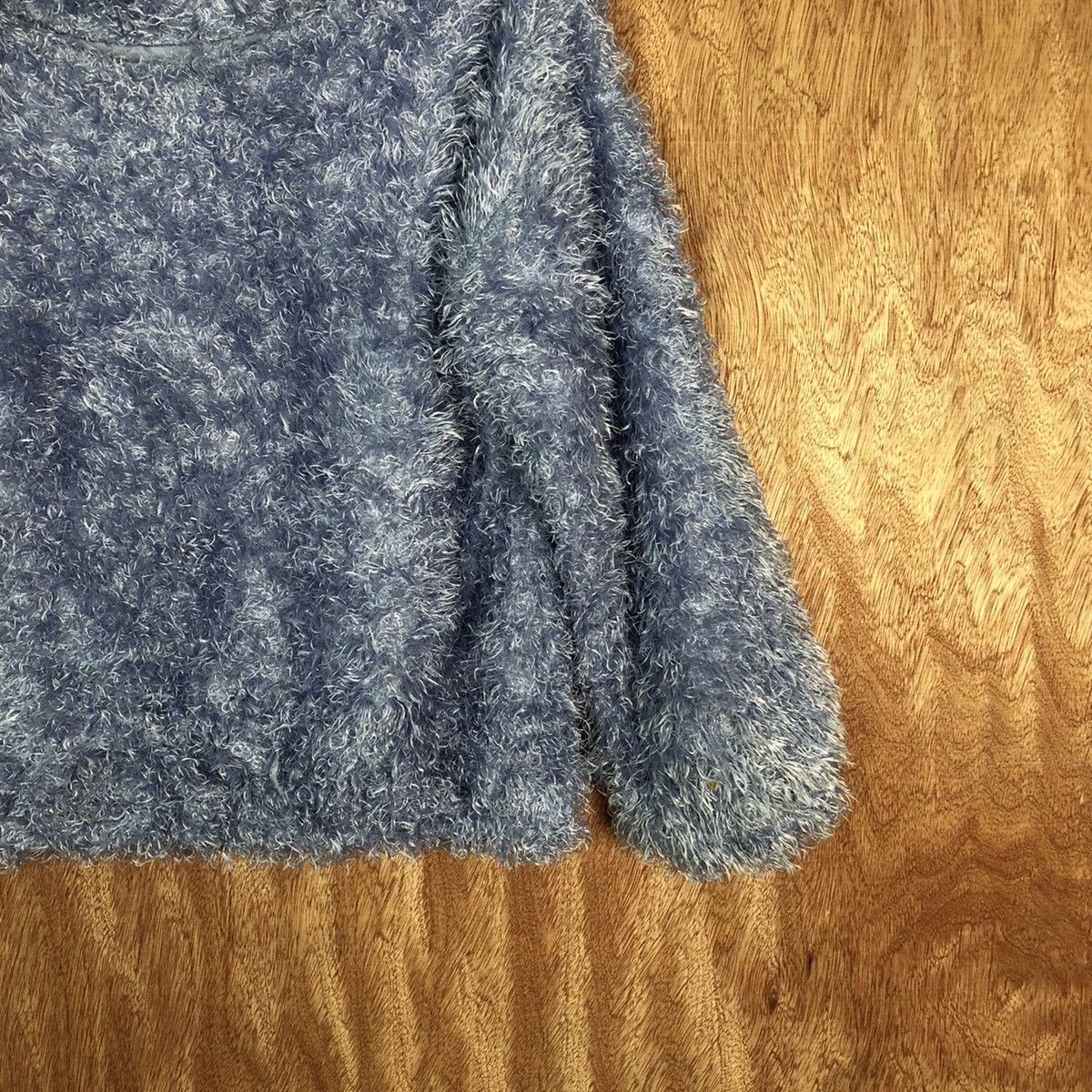 Vintage VIS Purple Shag Shaggy Fur Mohair Knitwear #6613 Size XS / US 0-2 / IT 36-38 - 3 Thumbnail
