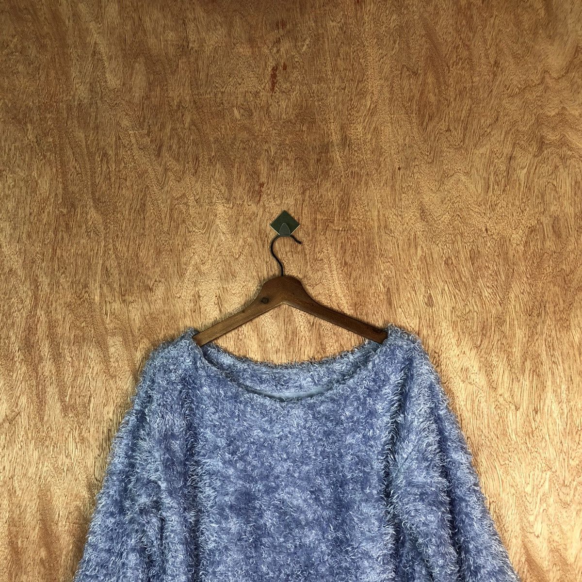 Vintage VIS Purple Shag Shaggy Fur Mohair Knitwear #6613 Size XS / US 0-2 / IT 36-38 - 4 Thumbnail