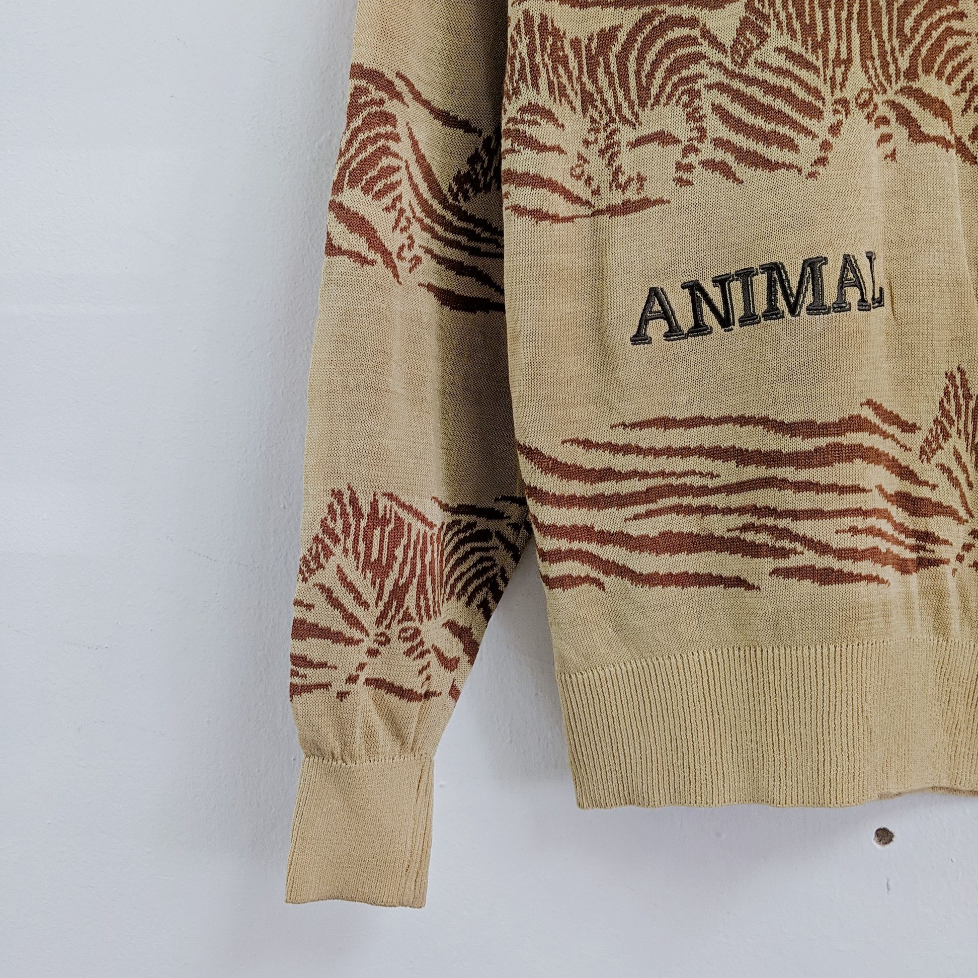 Japanese Brand Vintage PIA Animal Habitat Zebra Knitwear Sweater Jumper Size US M / EU 48-50 / 2 - 7 Thumbnail