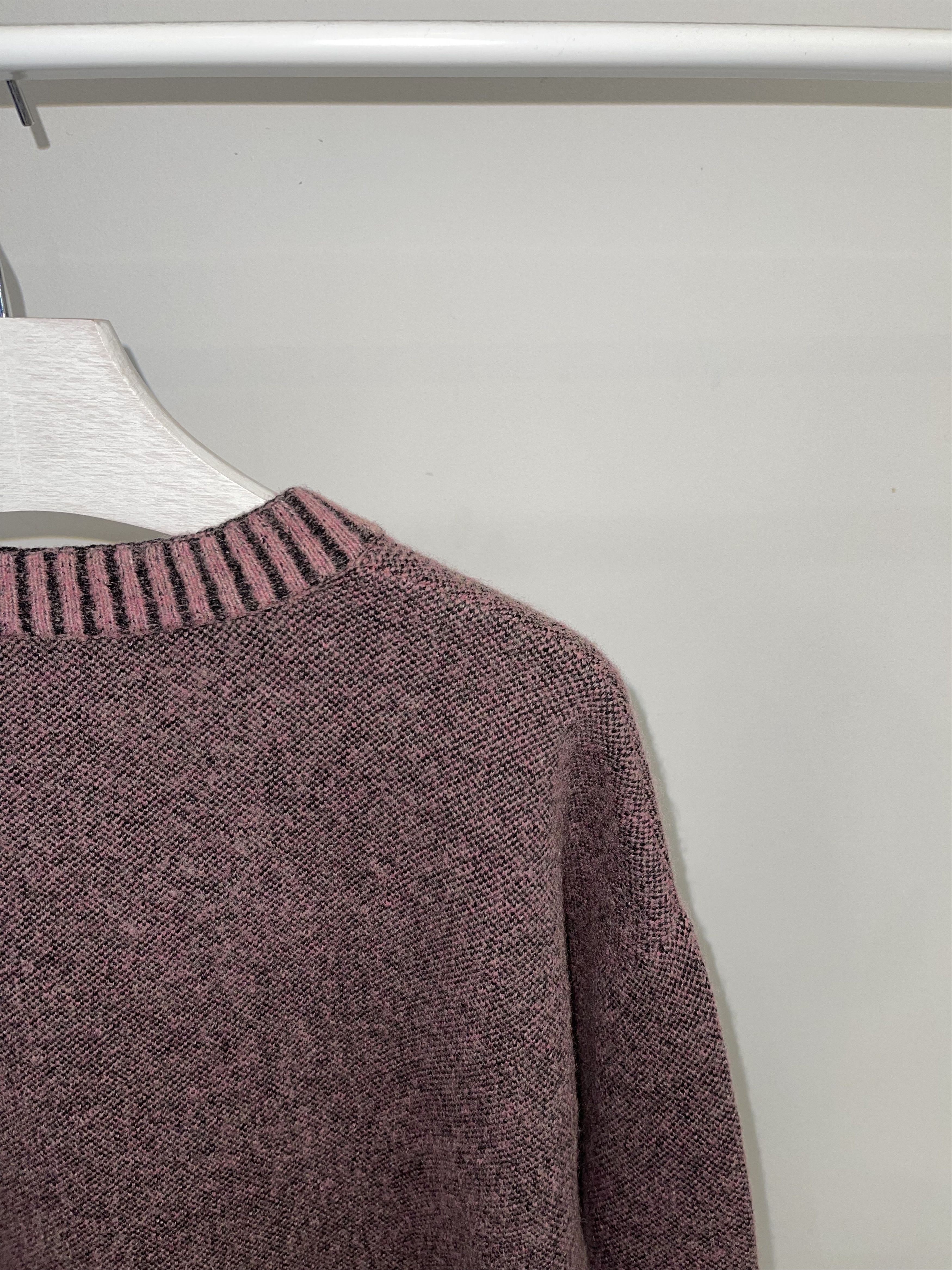 Balenciaga AW15 Balenciaga Pink Distressed Wool Handknit Sweater Size US M / EU 48-50 / 2 - 5 Thumbnail