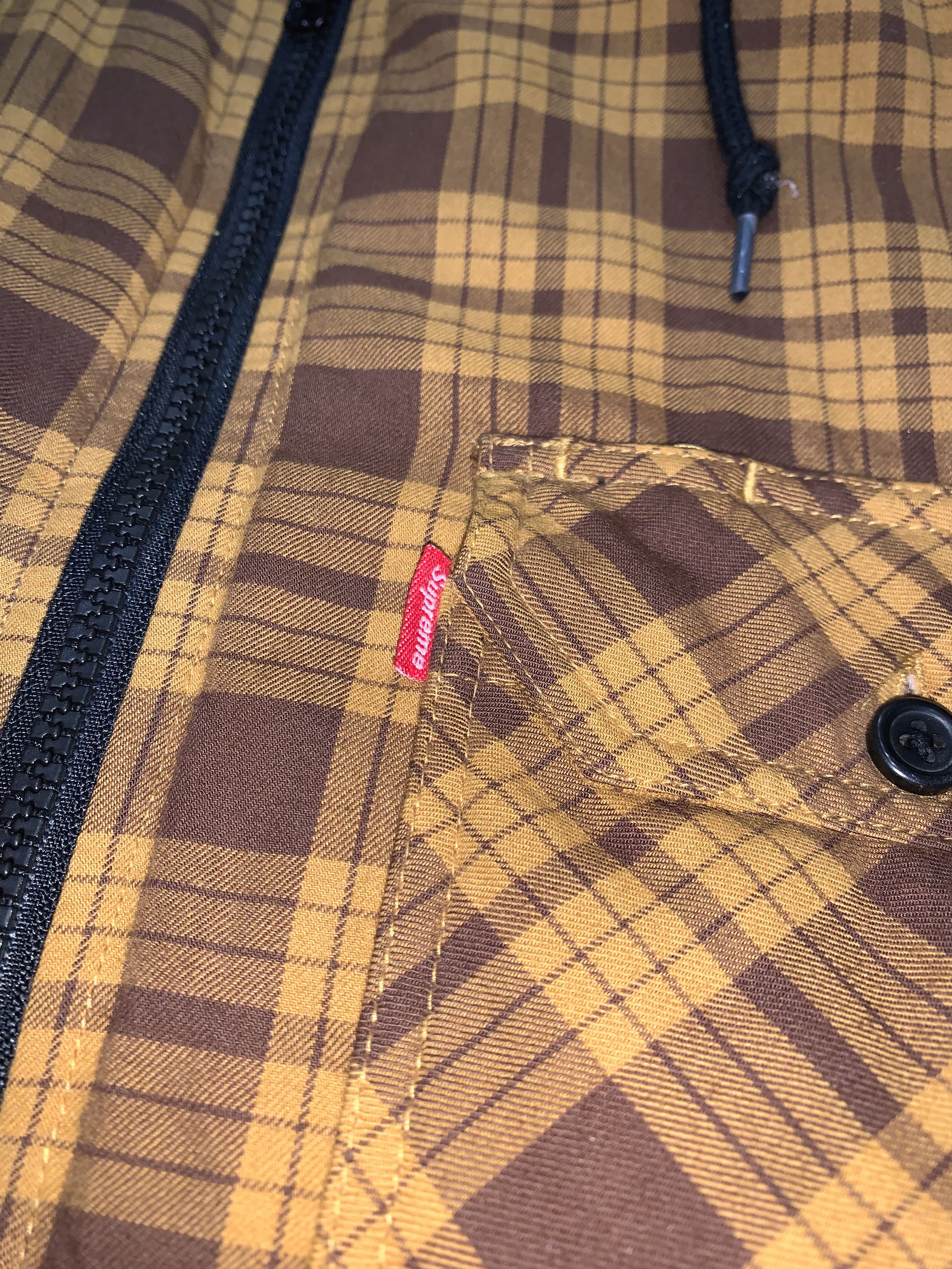 Supreme FW14 Supreme Quilted Zip Flannel Hooded Shirt Size US L / EU 52-54 / 3 - 12 Thumbnail