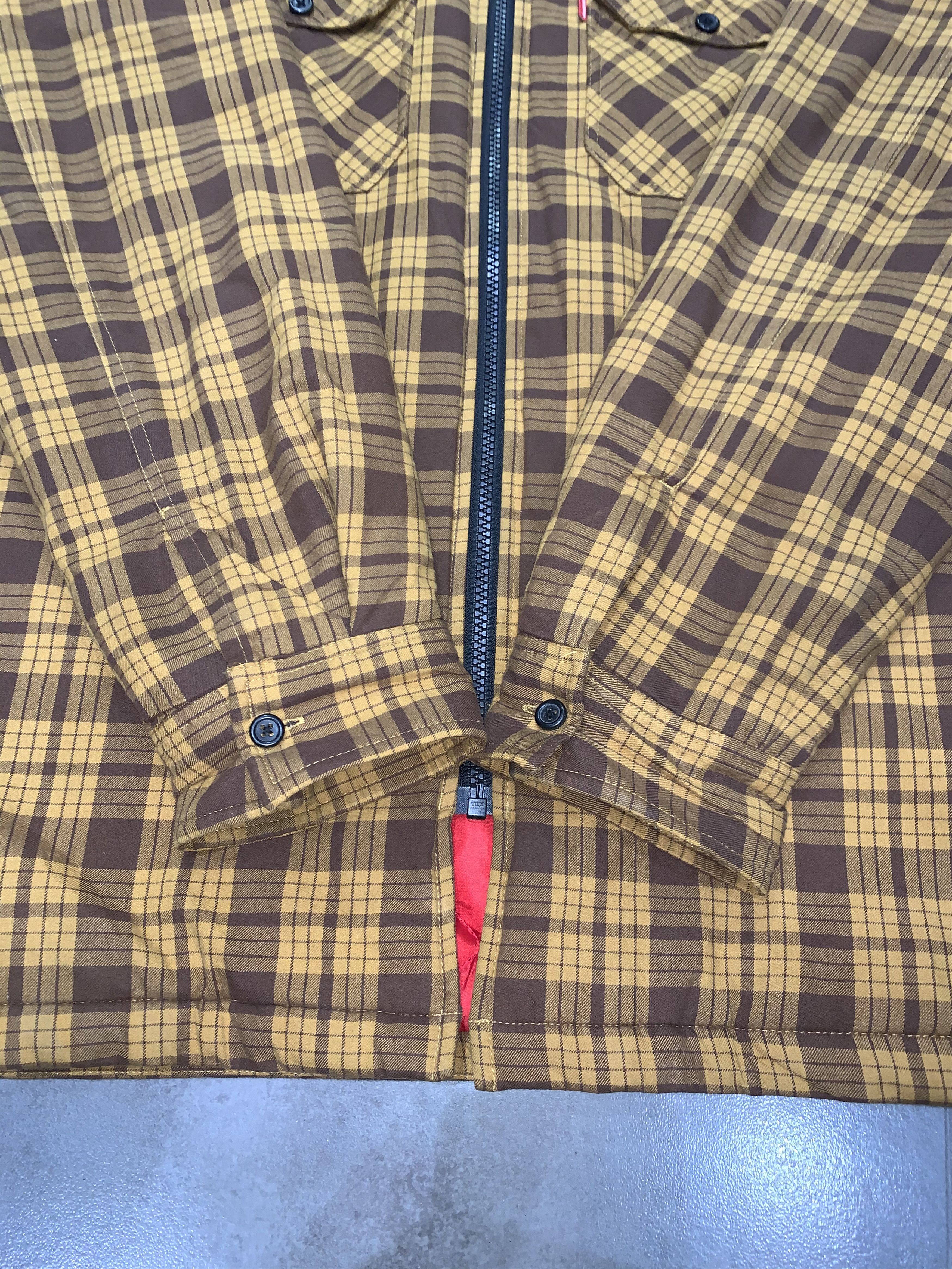 Supreme FW14 Supreme Quilted Zip Flannel Hooded Shirt Size US L / EU 52-54 / 3 - 11 Thumbnail