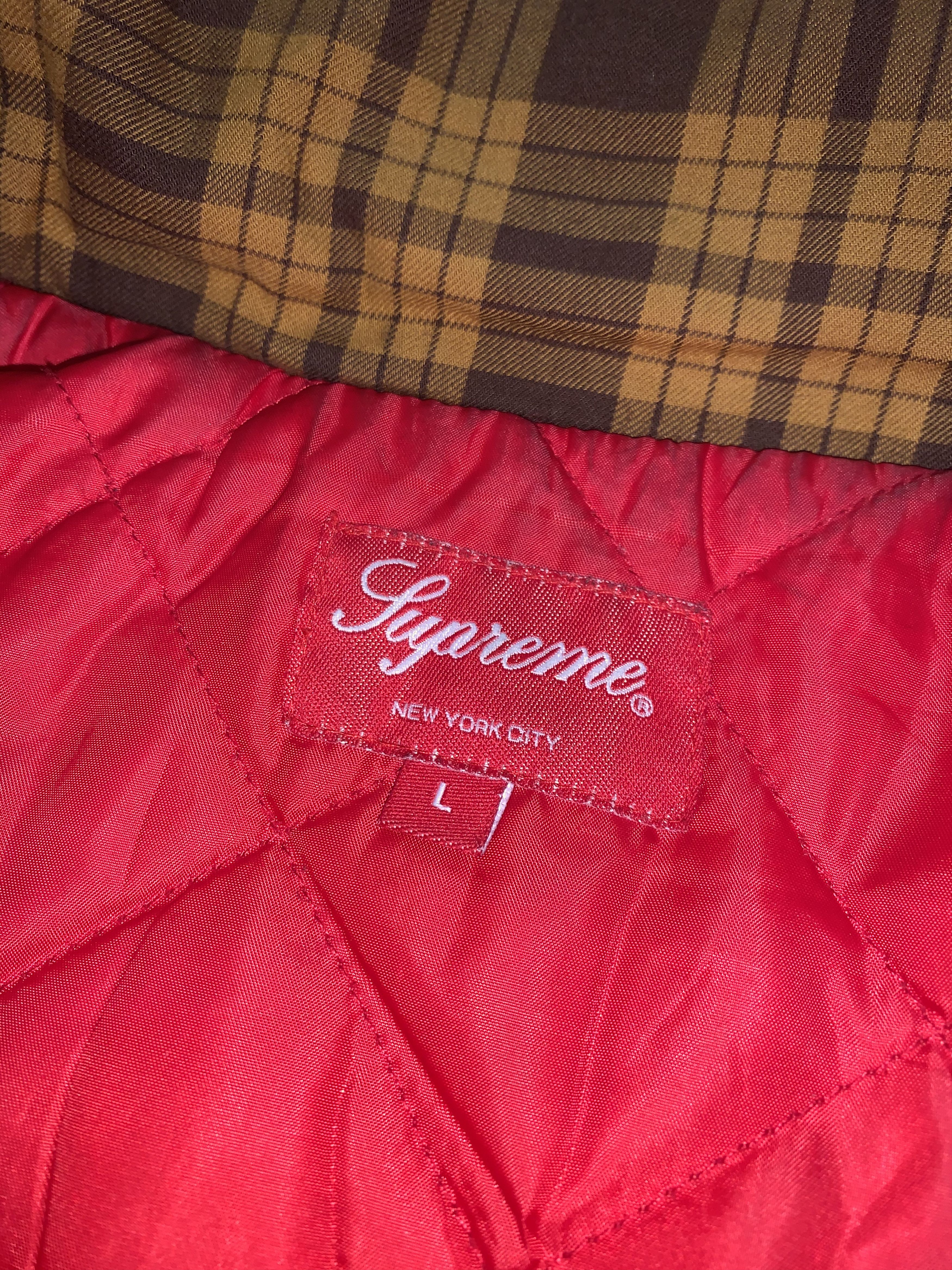 Supreme FW14 Supreme Quilted Zip Flannel Hooded Shirt Size US L / EU 52-54 / 3 - 14 Thumbnail
