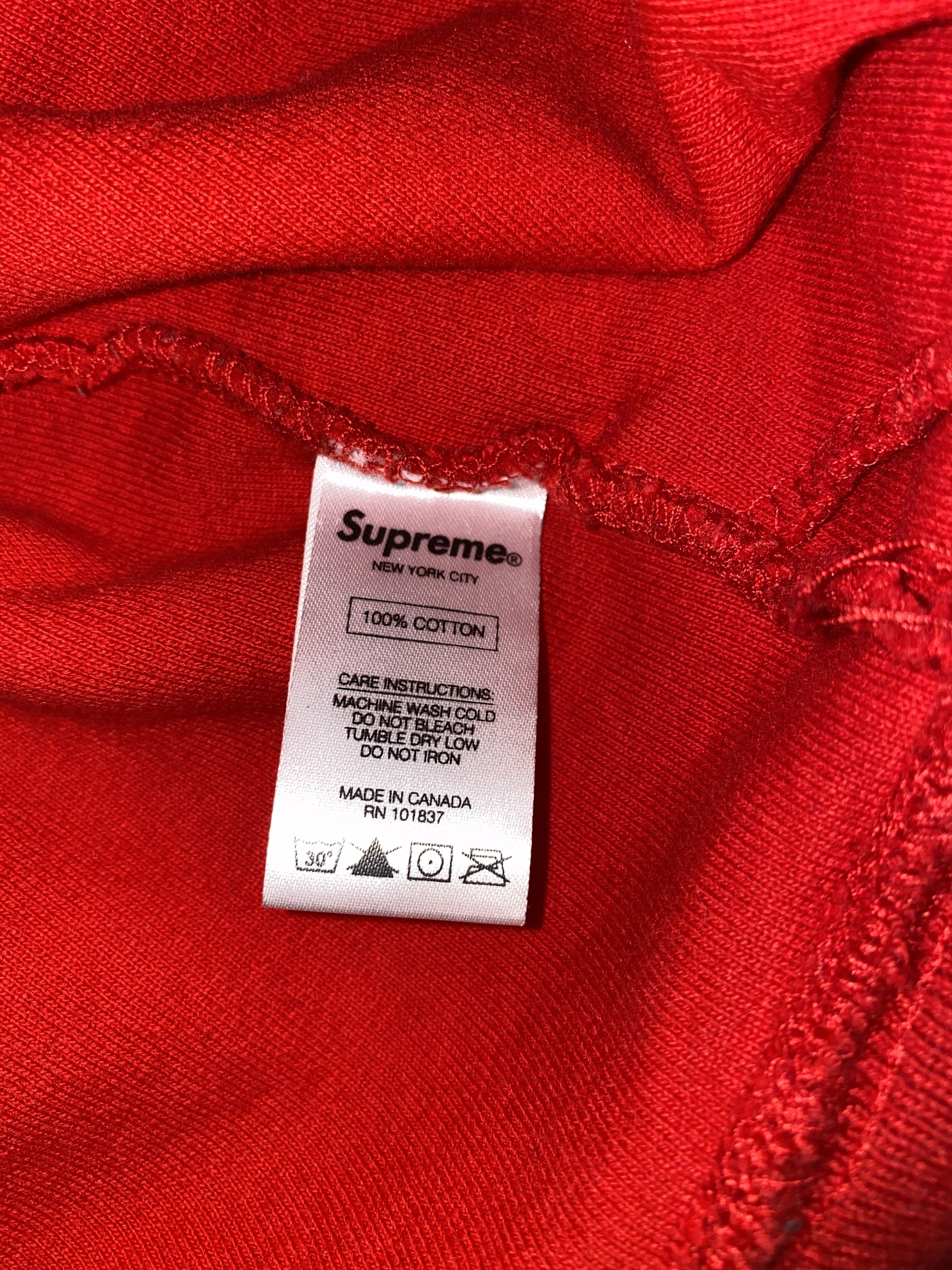 Supreme FW16 Supreme Big Logo Red Fleece Hoodie Size US XL / EU 56 / 4 - 15 Thumbnail