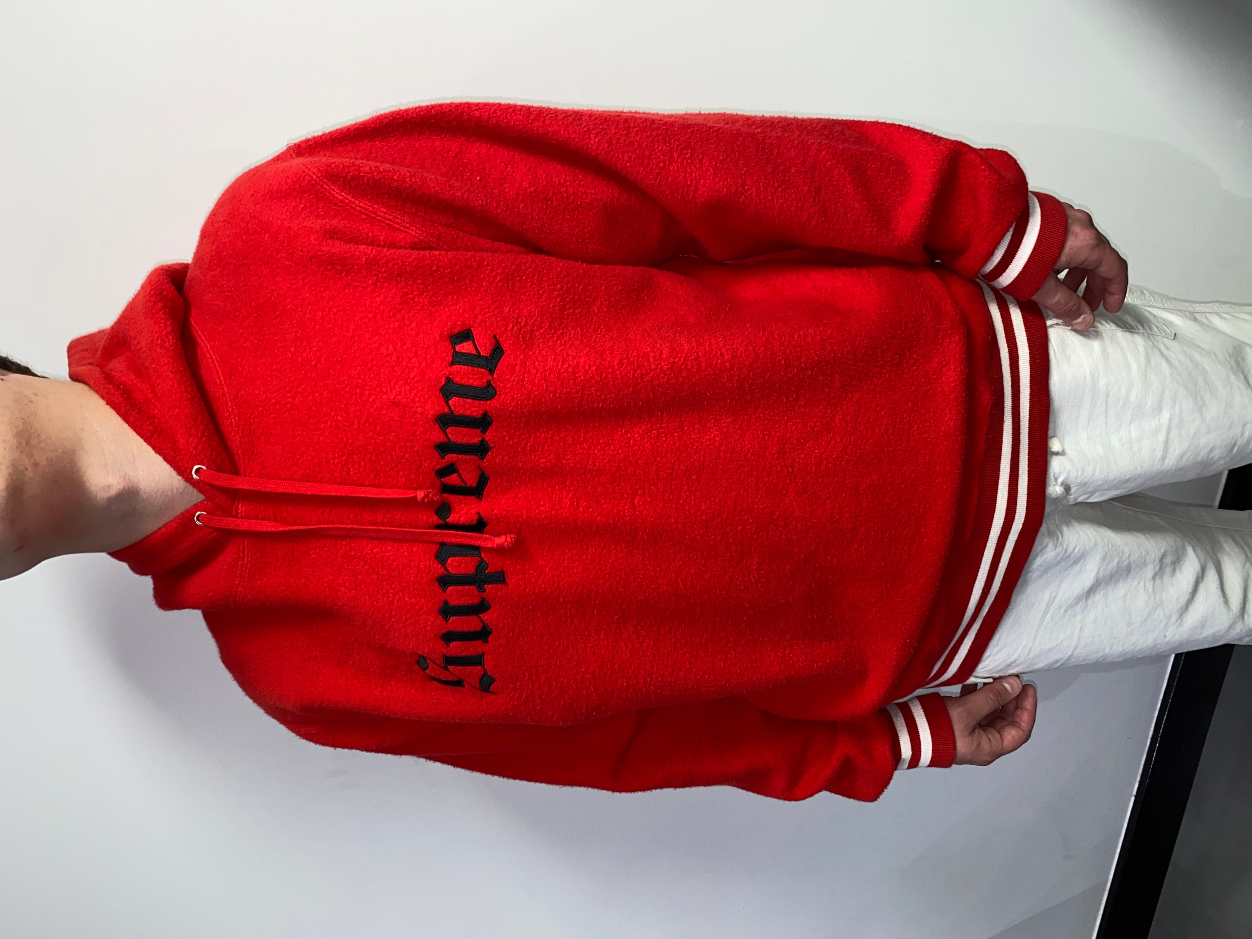 Supreme FW16 Supreme Big Logo Red Fleece Hoodie Size US XL / EU 56 / 4 - 2 Preview