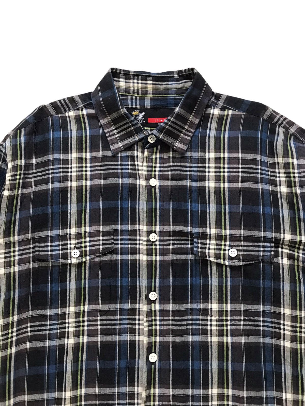 Fat Tokyo FAT TOKYO JUMBO Check Plaid Linen Shirt Size US XL / EU 56 / 4 - 4 Thumbnail