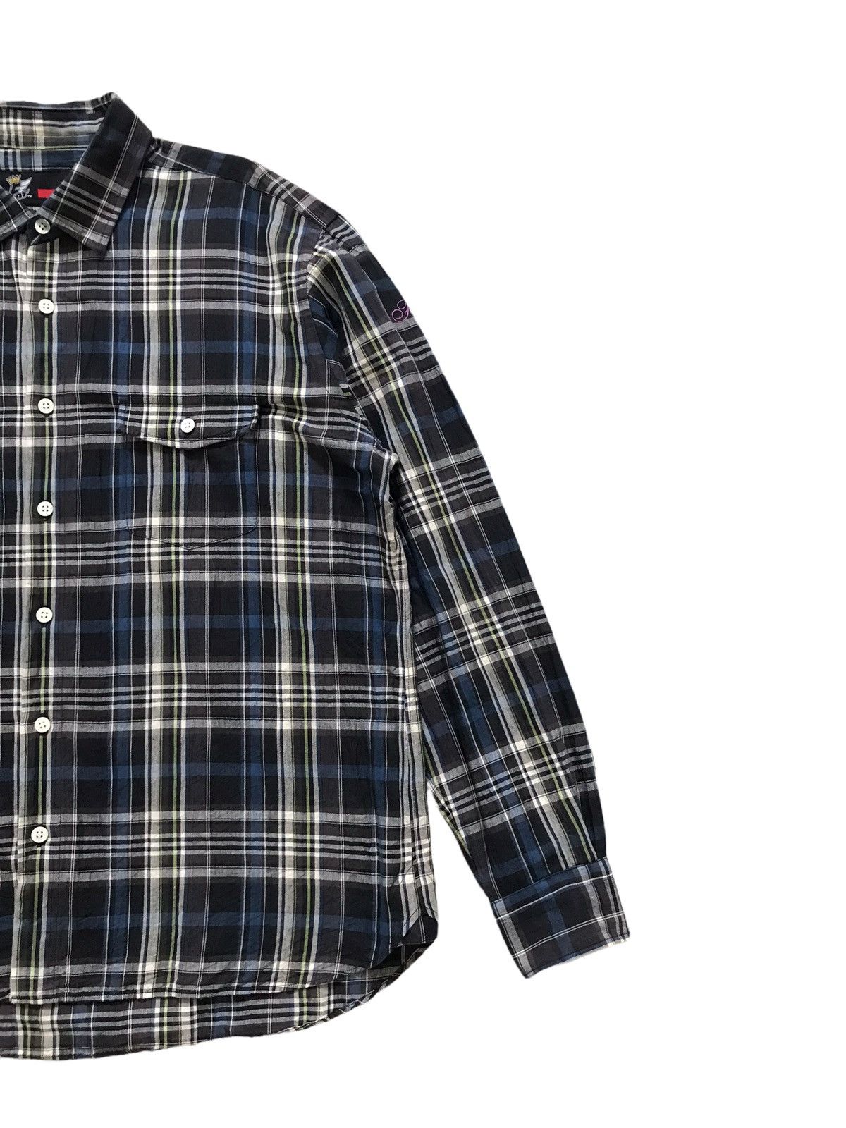 Fat Tokyo FAT TOKYO JUMBO Check Plaid Linen Shirt Size US XL / EU 56 / 4 - 3 Thumbnail