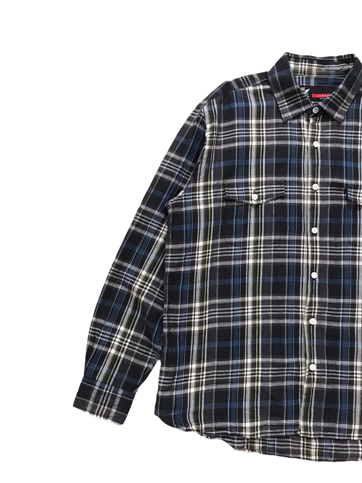 Fat Tokyo FAT TOKYO JUMBO Check Plaid Linen Shirt Size US XL / EU 56 / 4 - 2 Thumbnail