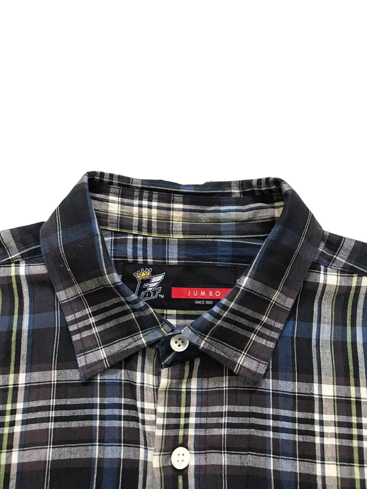 Fat Tokyo FAT TOKYO JUMBO Check Plaid Linen Shirt Size US XL / EU 56 / 4 - 5 Thumbnail