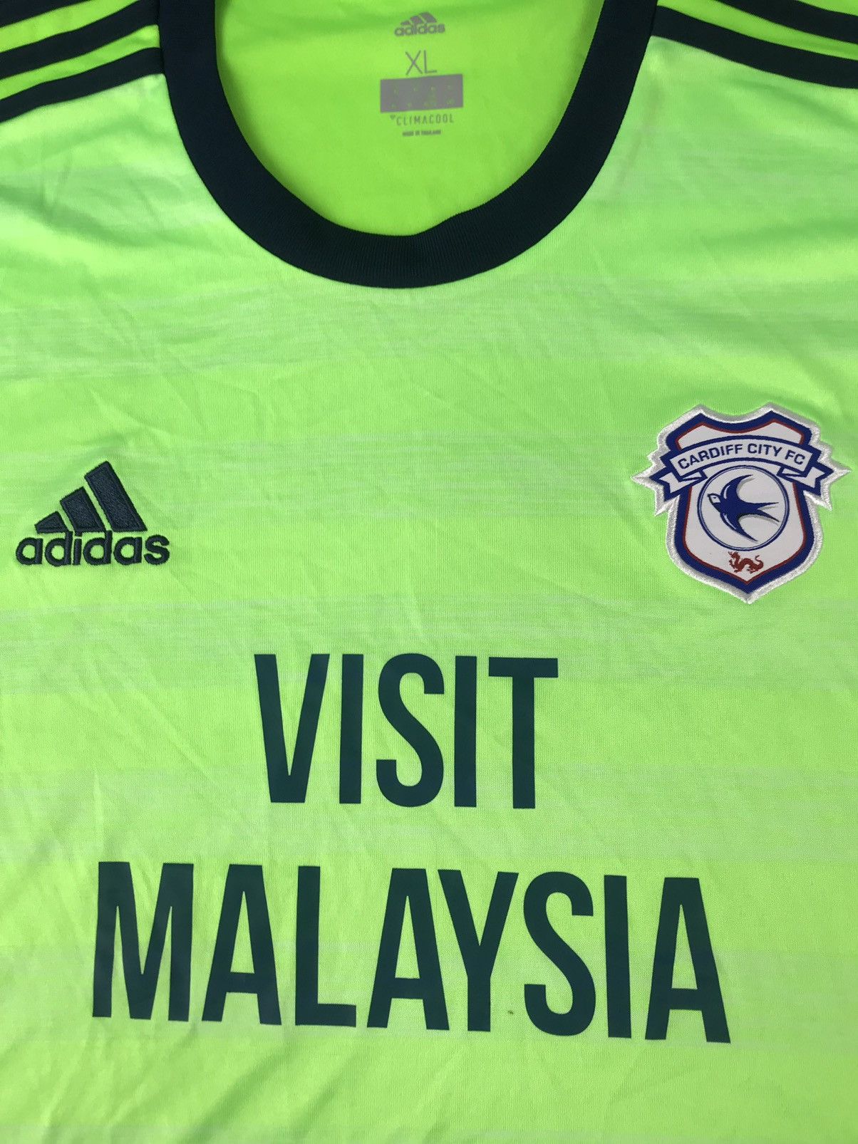 Adidas Cardiff City football shirt 2017 Adidas was Visit Malaysia Size US XL / EU 56 / 4 - 3 Thumbnail