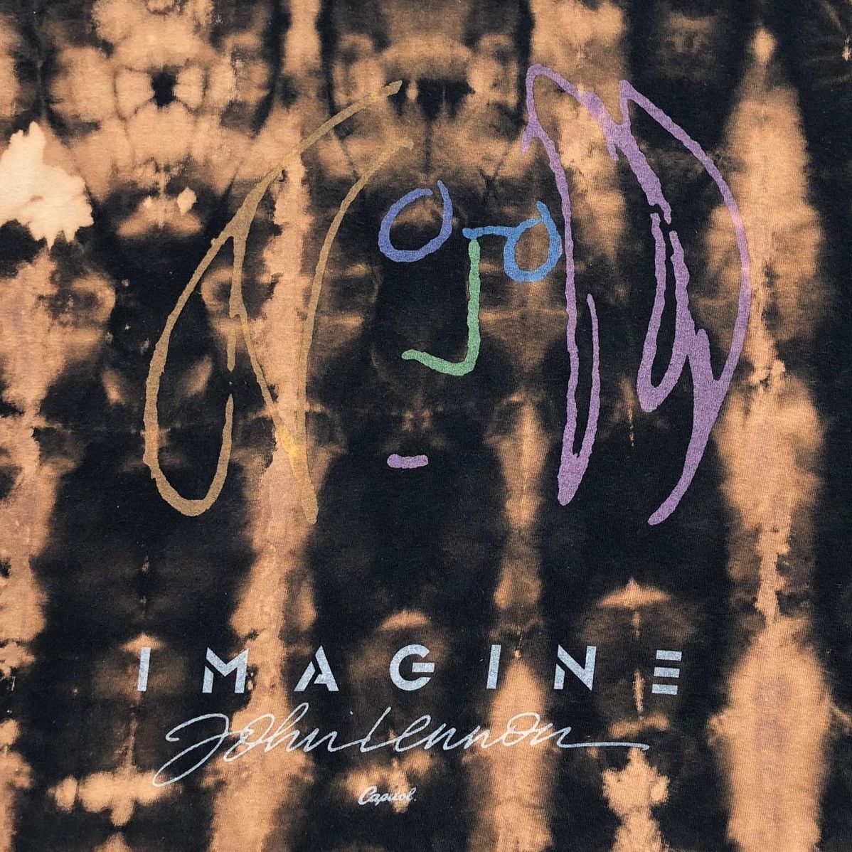 Band Tees Imagine John Lennon Tie Dye T-shirt Size US M / EU 48-50 / 2 - 2 Thumbnail