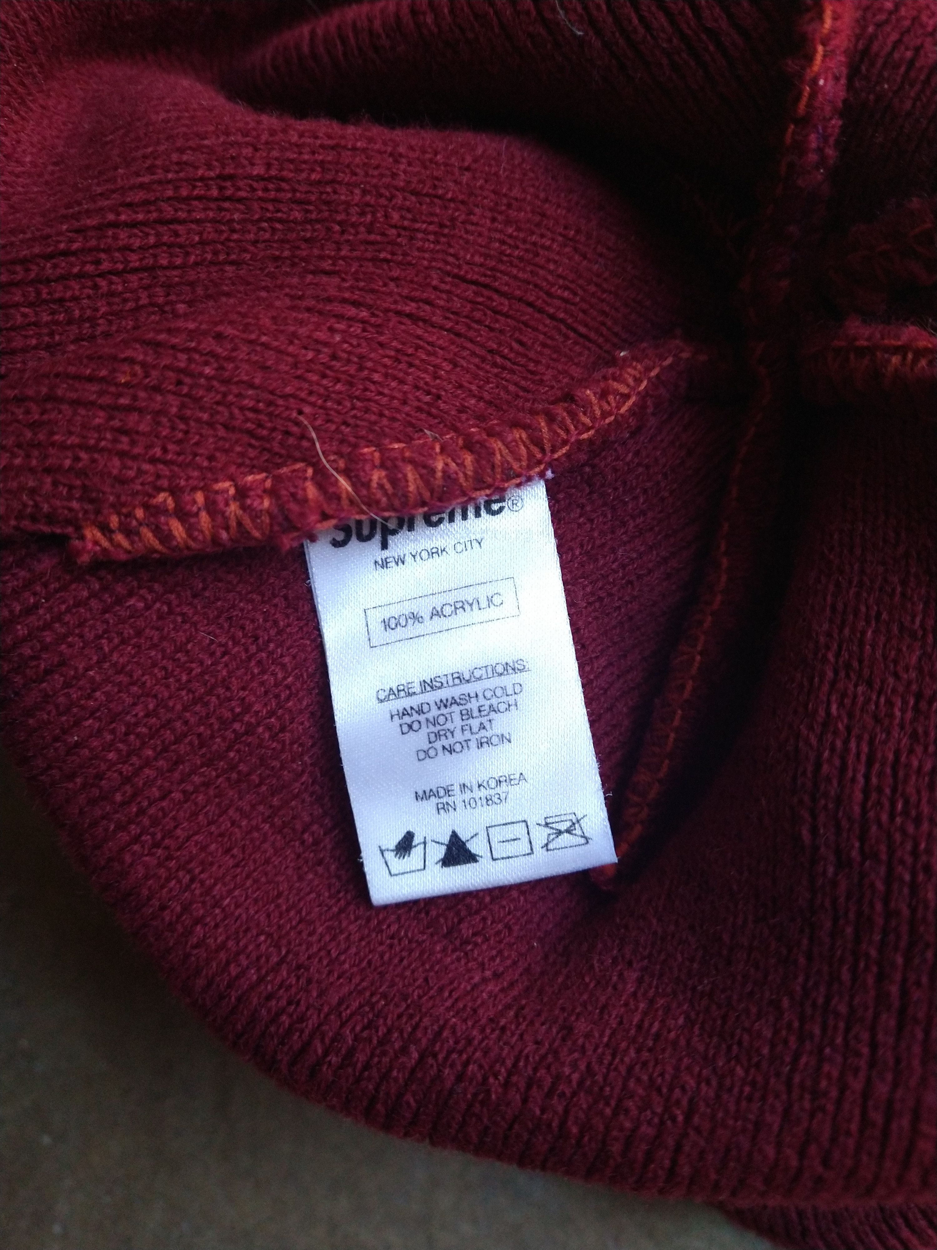 Supreme Supreme Beanie 24K Gold Burgundy FW13 Acrylic Size ONE SIZE - 6 Thumbnail