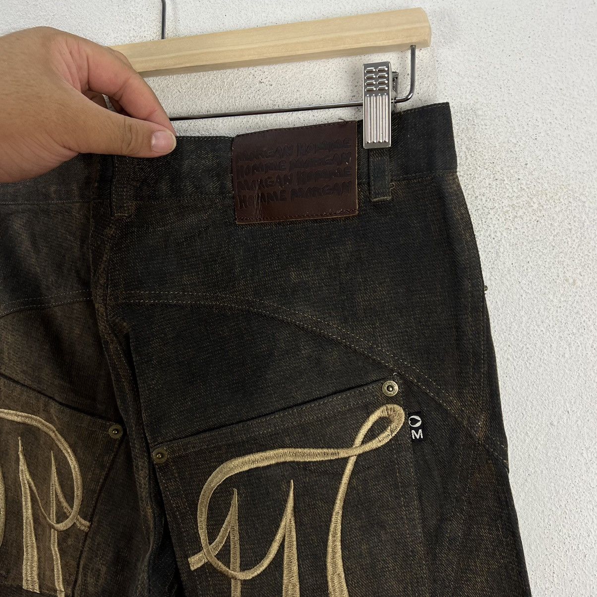 Japanese Brand VINTAGE MORGAN HOMME JAPAN DISTRESSED DENIM PANTS Size US 30 / EU 46 - 5 Thumbnail
