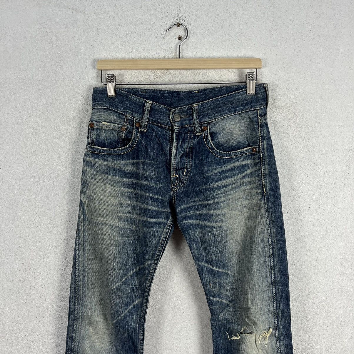 Japanese Brand VINTAGE OMNIGOD DENIM PANTS JAPAN MADE Size US 32 / EU 48 - 3 Thumbnail