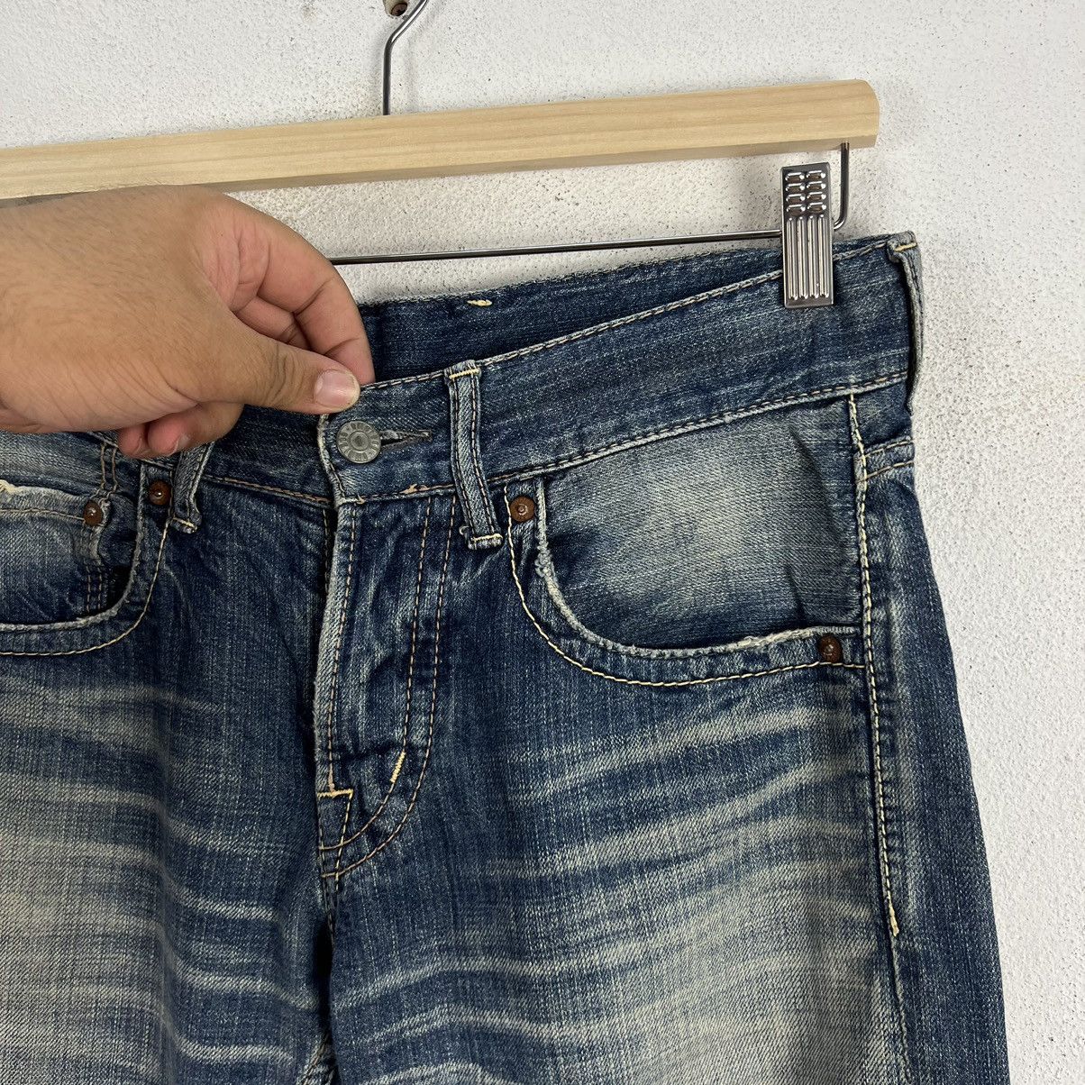 Japanese Brand VINTAGE OMNIGOD DENIM PANTS JAPAN MADE Size US 32 / EU 48 - 6 Thumbnail