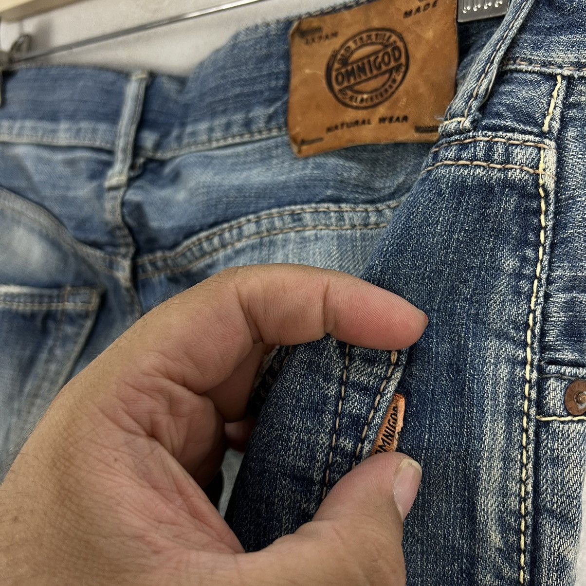 Japanese Brand VINTAGE OMNIGOD DENIM PANTS JAPAN MADE Size US 32 / EU 48 - 12 Thumbnail