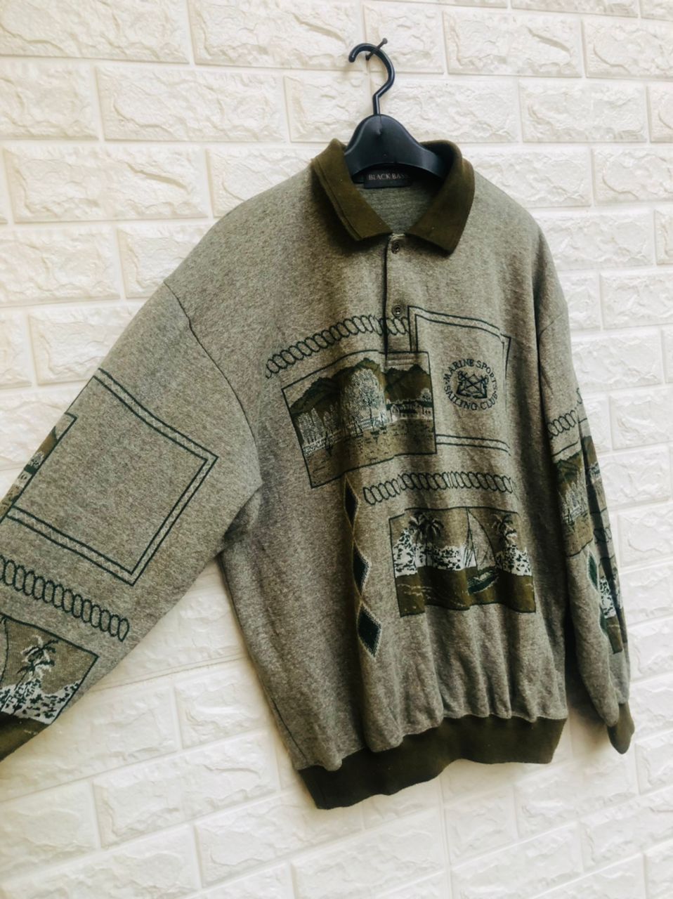 Japanese Brand × Vintage Vintage Black Bass Japanese Designer Fashion Style Size US L / EU 52-54 / 3 - 5 Thumbnail