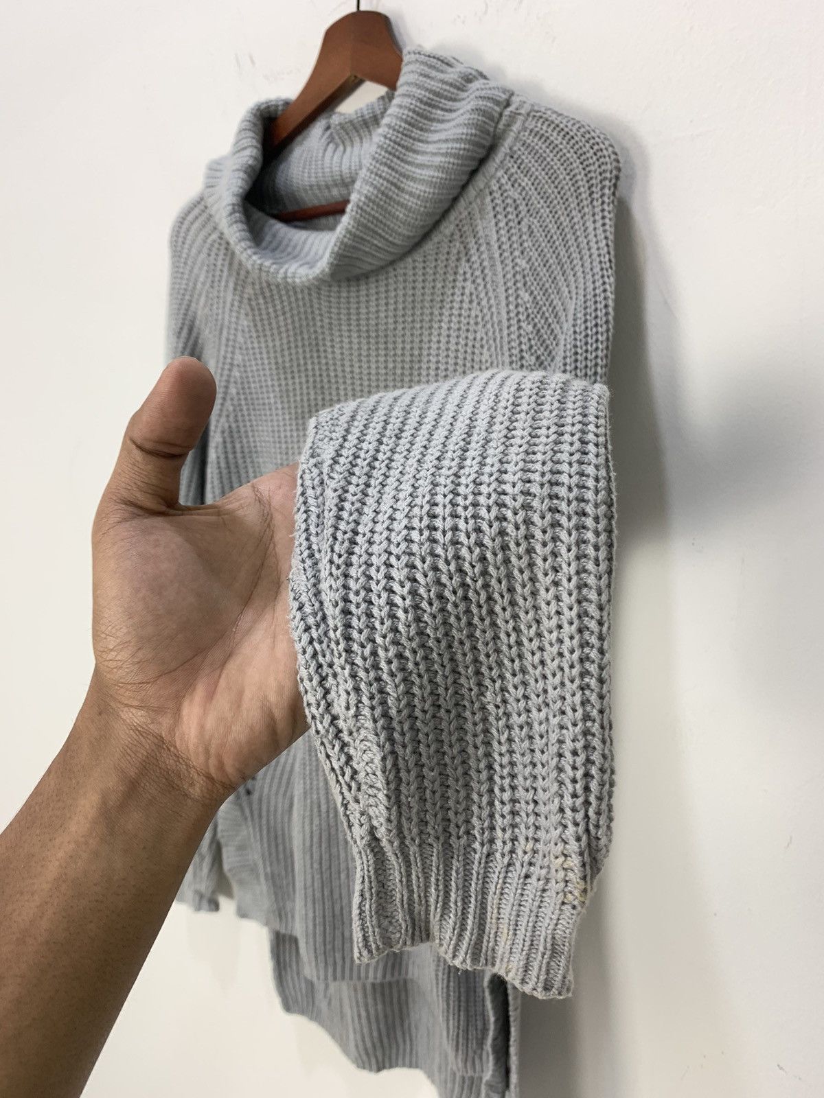 Japanese Brand × Other ANNEBASKET Merino Crochet Turtleneck Cable Knitwear Sweater Size M / US 6-8 / IT 42-44 - 8 Thumbnail