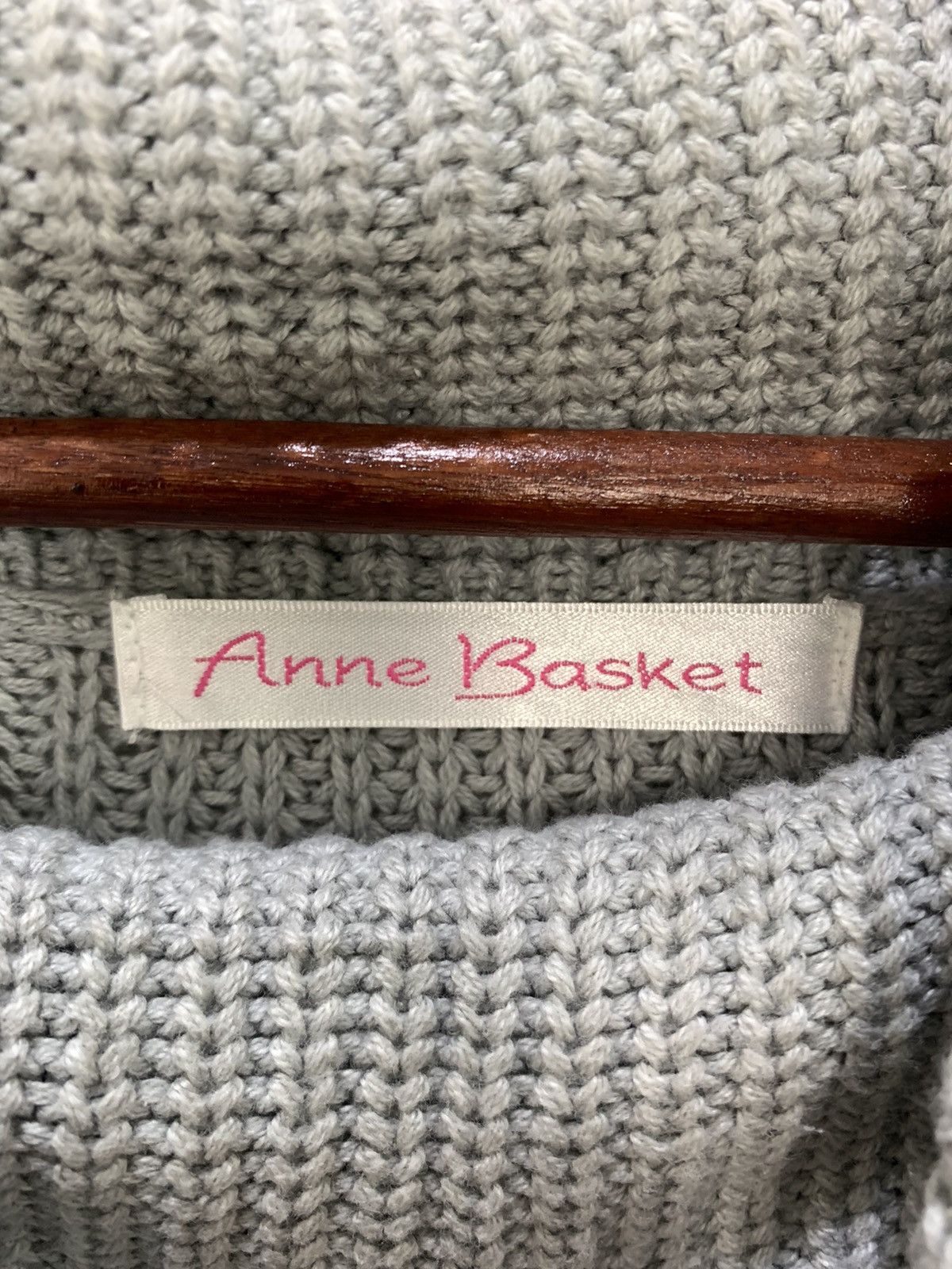 Japanese Brand × Other ANNEBASKET Merino Crochet Turtleneck Cable Knitwear Sweater Size M / US 6-8 / IT 42-44 - 13 Thumbnail
