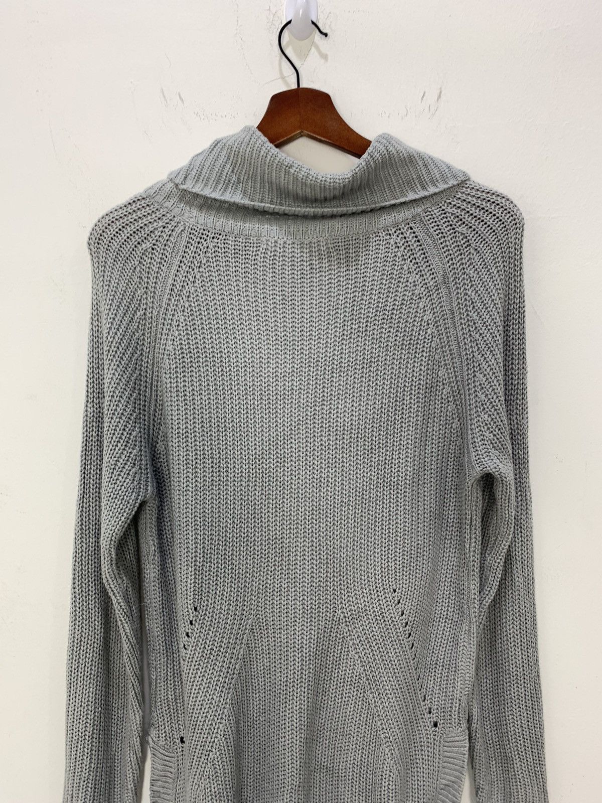 Japanese Brand × Other ANNEBASKET Merino Crochet Turtleneck Cable Knitwear Sweater Size M / US 6-8 / IT 42-44 - 9 Thumbnail