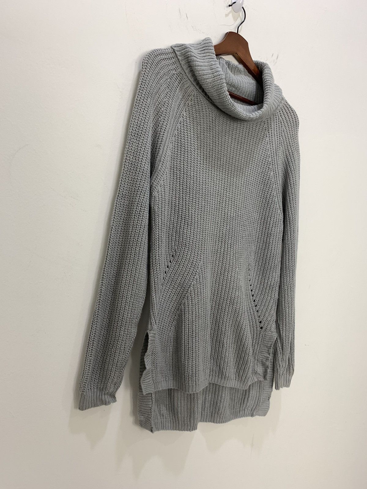 Japanese Brand × Other ANNEBASKET Merino Crochet Turtleneck Cable Knitwear Sweater Size M / US 6-8 / IT 42-44 - 5 Thumbnail