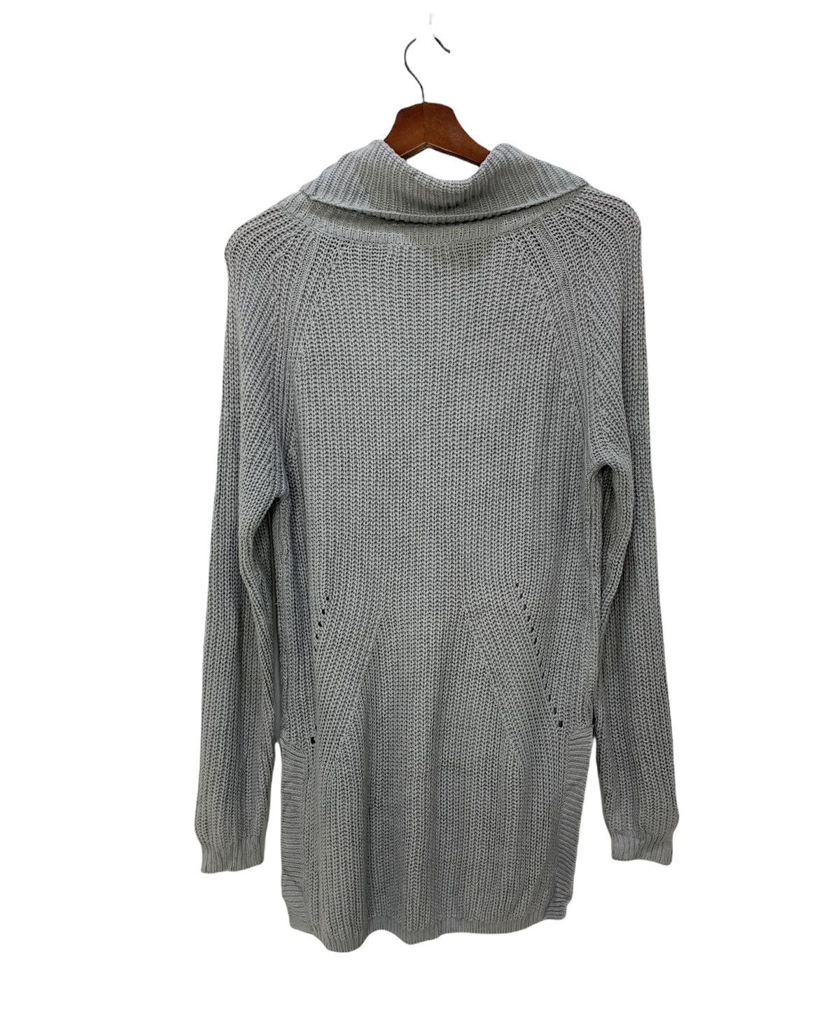 Japanese Brand × Other ANNEBASKET Merino Crochet Turtleneck Cable Knitwear Sweater Size M / US 6-8 / IT 42-44 - 2 Thumbnail
