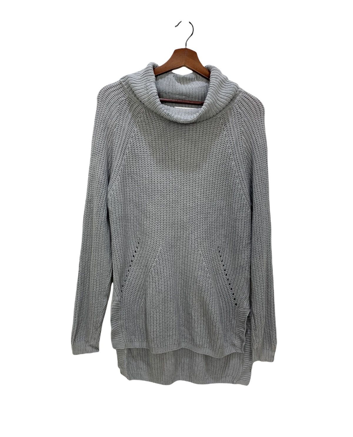 Japanese Brand × Other ANNEBASKET Merino Crochet Turtleneck Cable Knitwear Sweater Size M / US 6-8 / IT 42-44 - 1 Thumbnail