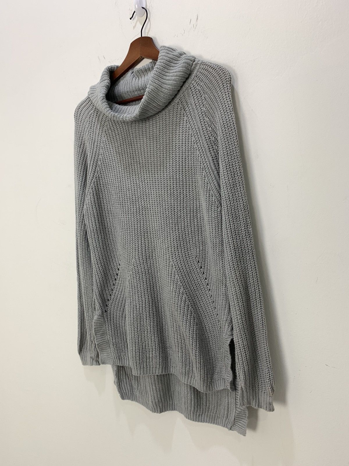 Japanese Brand × Other ANNEBASKET Merino Crochet Turtleneck Cable Knitwear Sweater Size M / US 6-8 / IT 42-44 - 6 Thumbnail