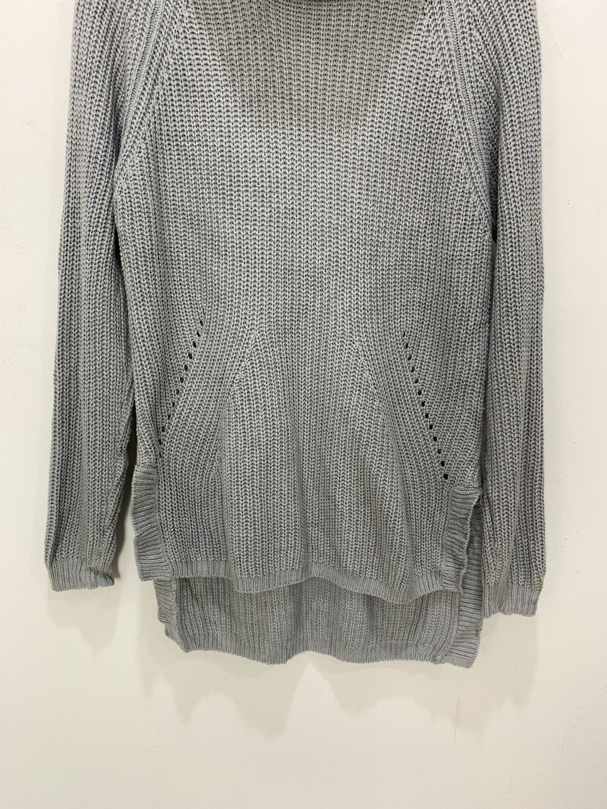 Japanese Brand × Other ANNEBASKET Merino Crochet Turtleneck Cable Knitwear Sweater Size M / US 6-8 / IT 42-44 - 4 Thumbnail