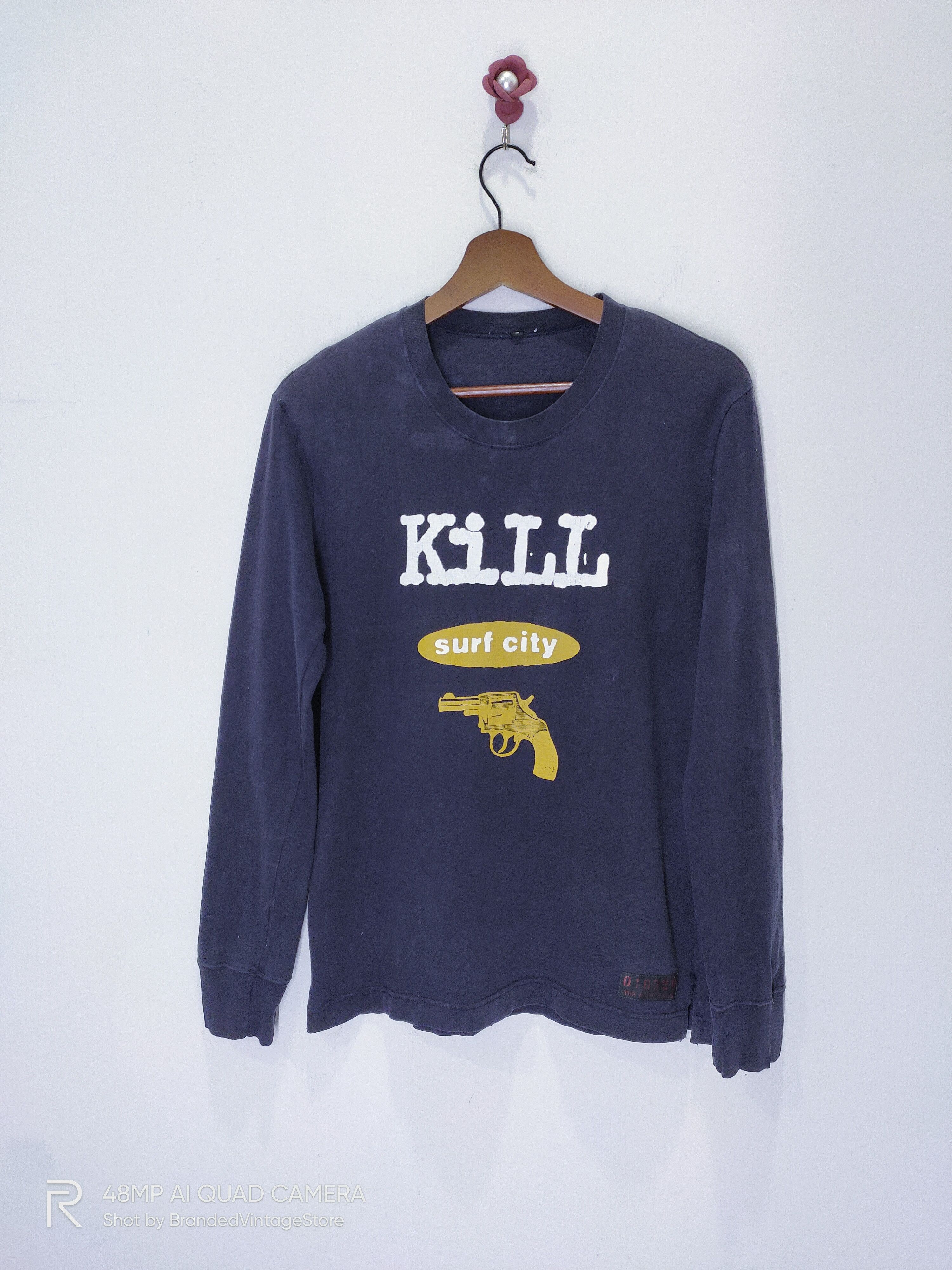 【KILL THE CITY】 Tagging sweatshirts　XL KILL THE CITY Crewneck Big Logo Graphic Fashion Sweatshirt