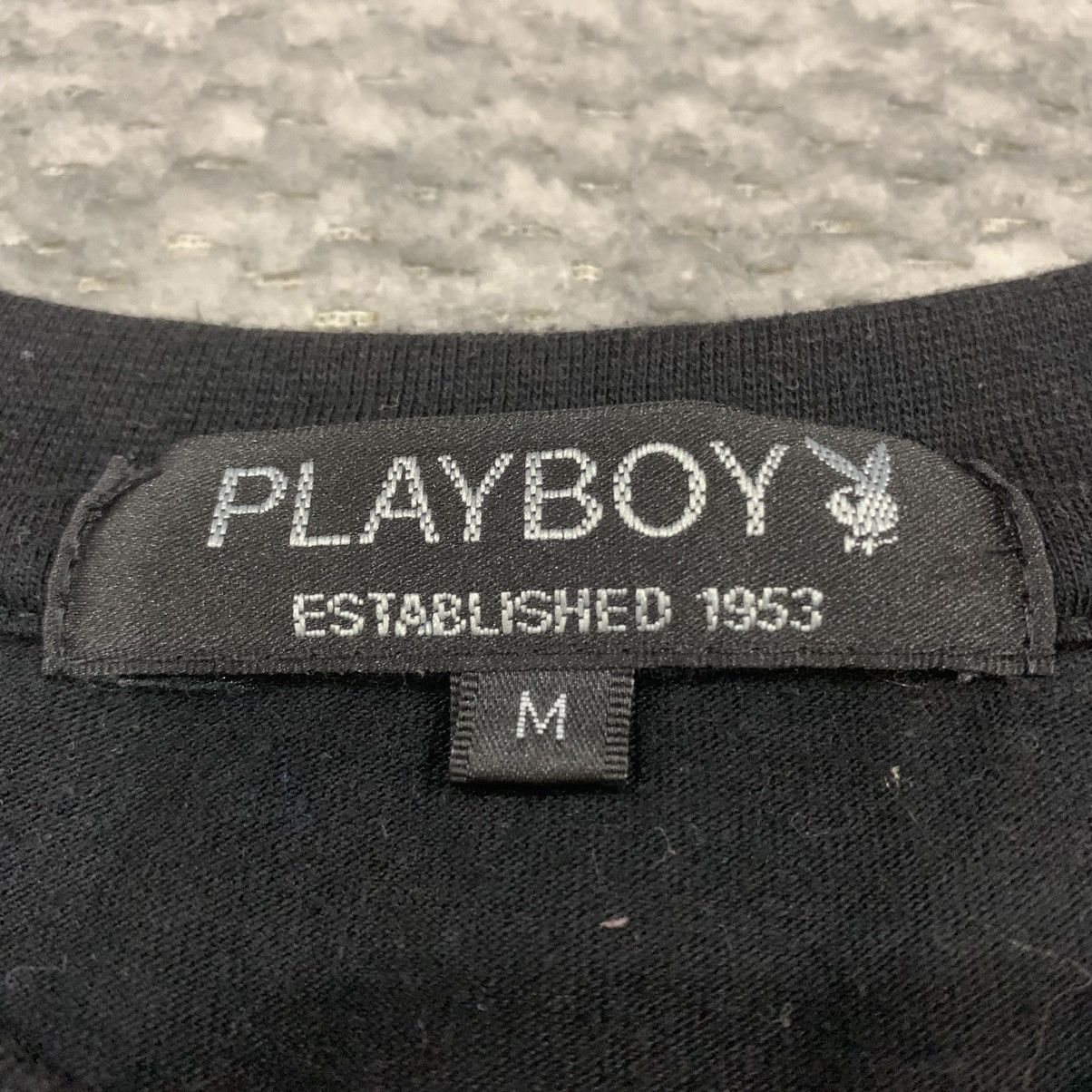 Japanese Brand × Playboy PLAYBOY USA Flag Black Label Big Logo Streetwear Tee Tshirt Size US M / EU 48-50 / 2 - 14 Thumbnail