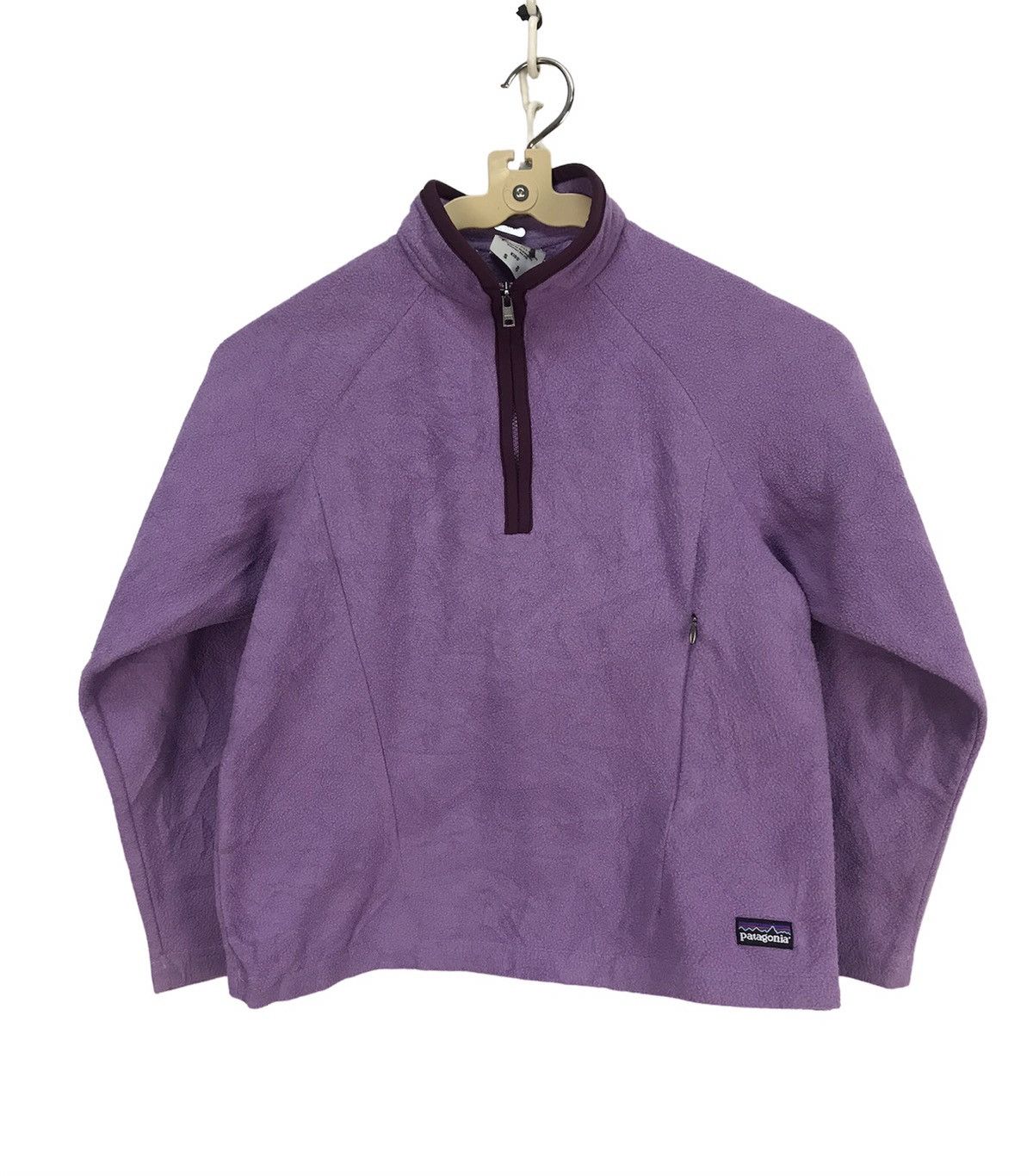 image of Fleece Half Zipper For Kids in Purple (Size 2XS)