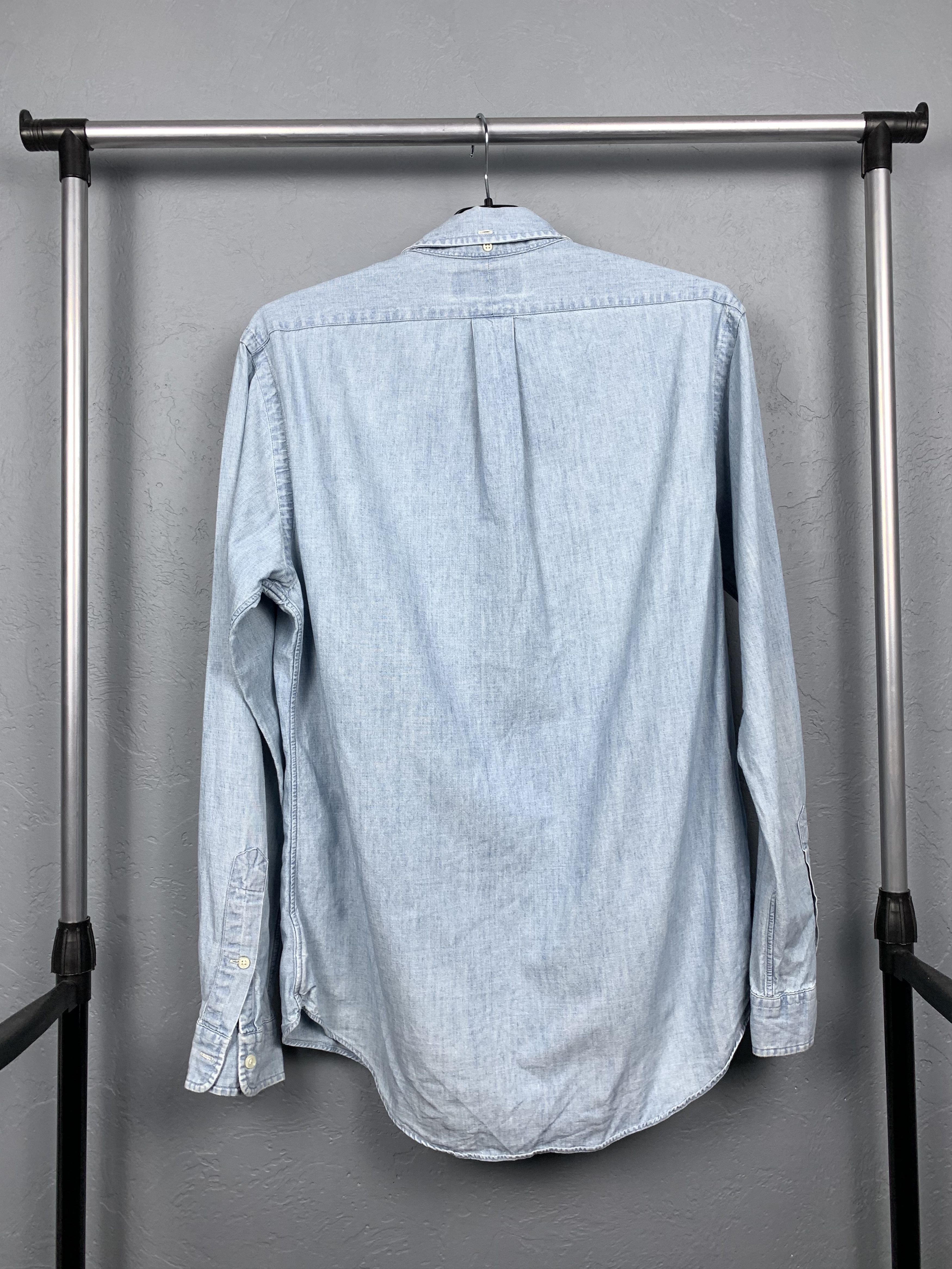 Polo Ralph Lauren × Ralph Lauren Polo Ralph Lauren Vintage Mens Denim Shirt Size US M / EU 48-50 / 2 - 5 Thumbnail