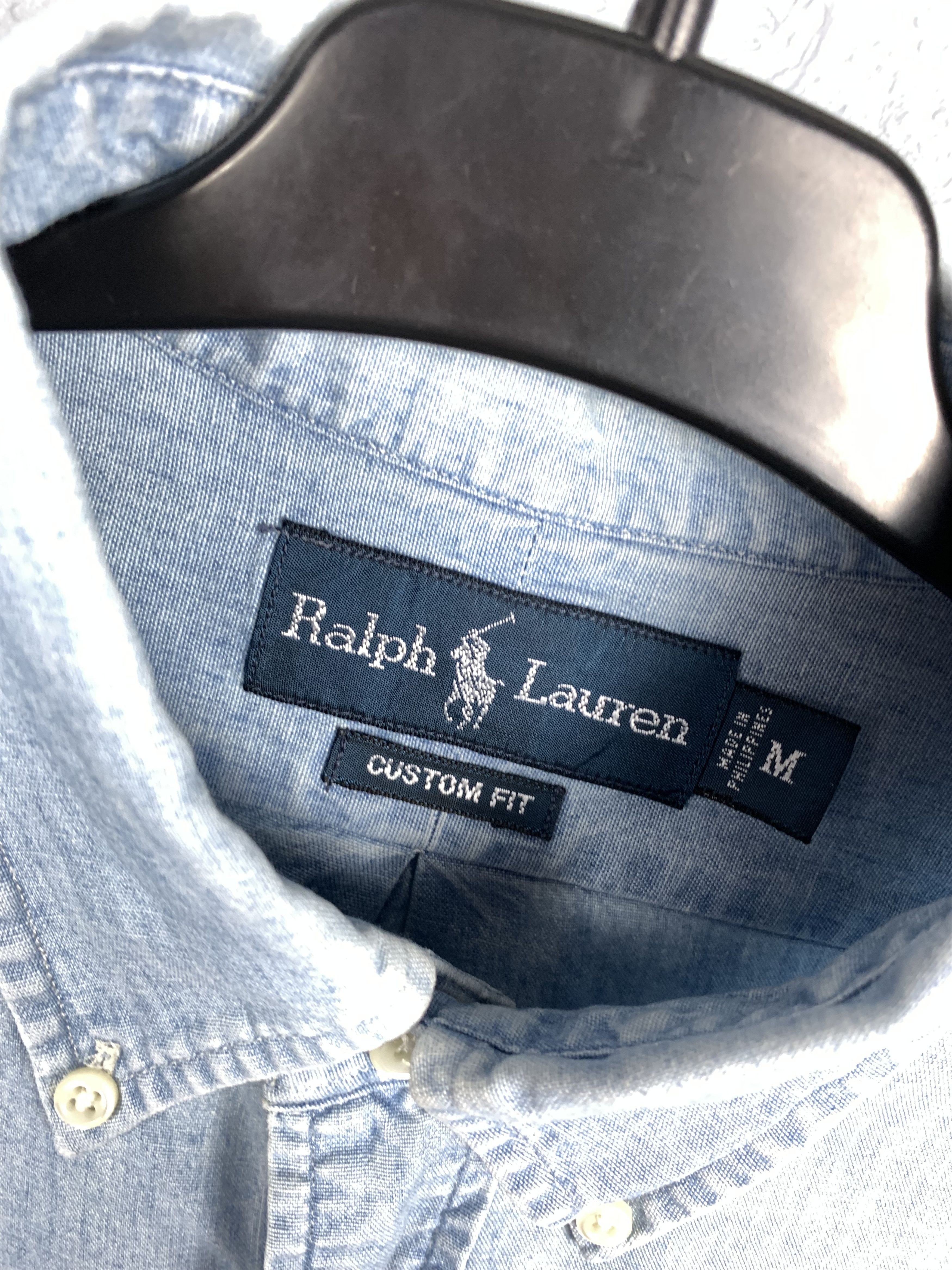 Polo Ralph Lauren × Ralph Lauren Polo Ralph Lauren Vintage Mens Denim Shirt Size US M / EU 48-50 / 2 - 3 Thumbnail