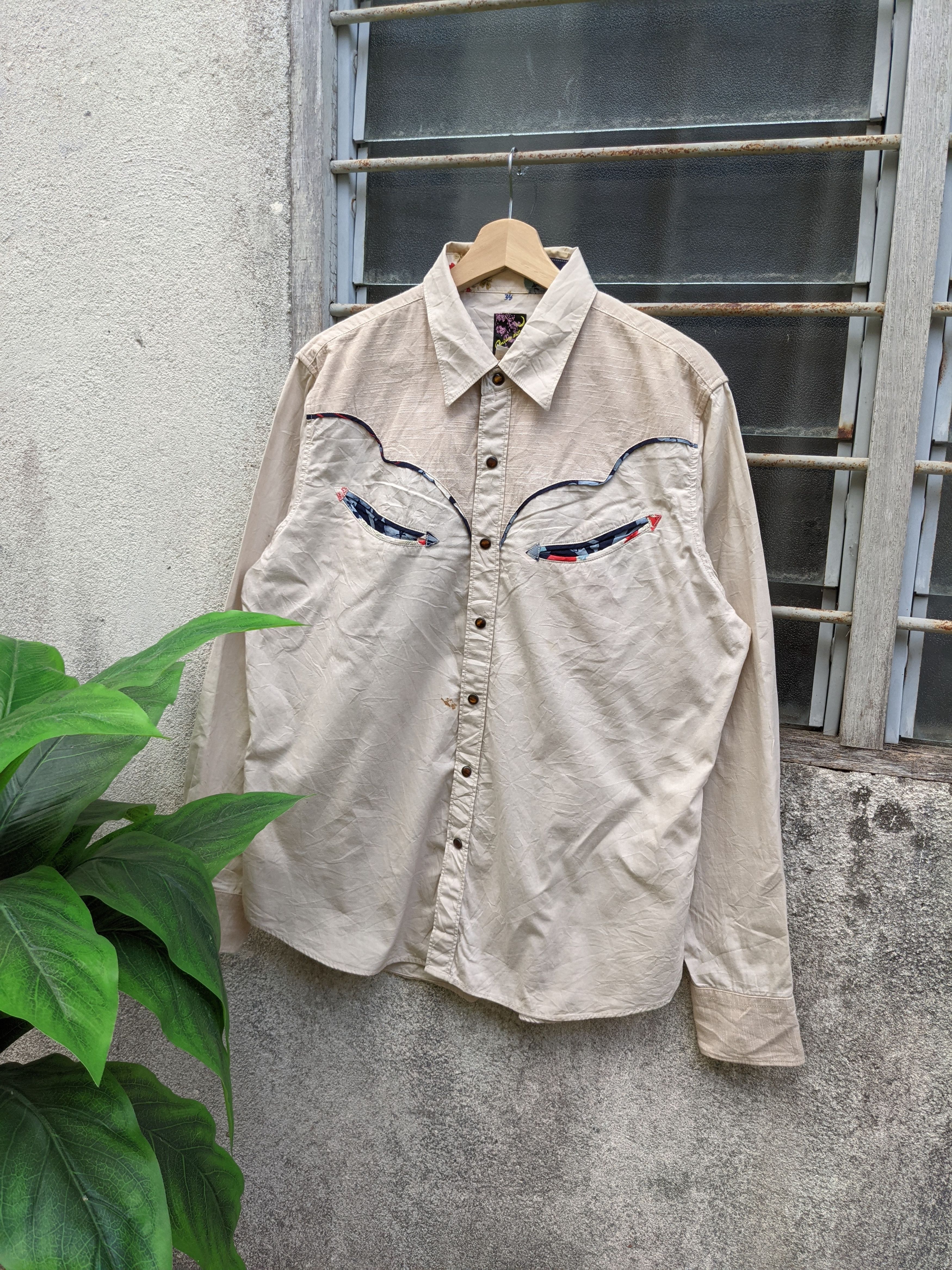 Japanese Brand Hawaiian Oniwa Soto Western Shirt Size US L / EU 52-54 / 3 - 1 Thumbnail