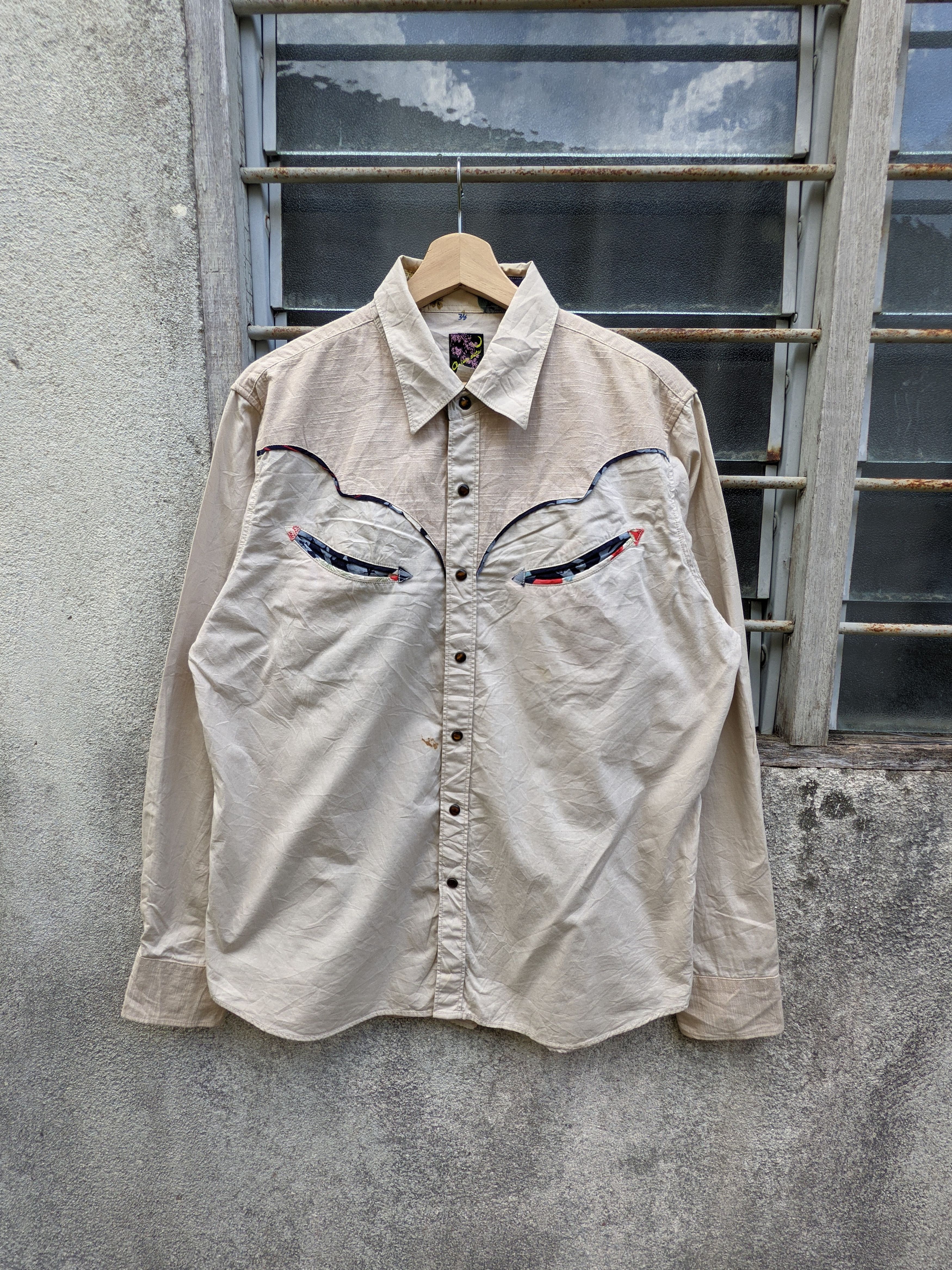 Japanese Brand Hawaiian Oniwa Soto Western Shirt Size US L / EU 52-54 / 3 - 5 Thumbnail