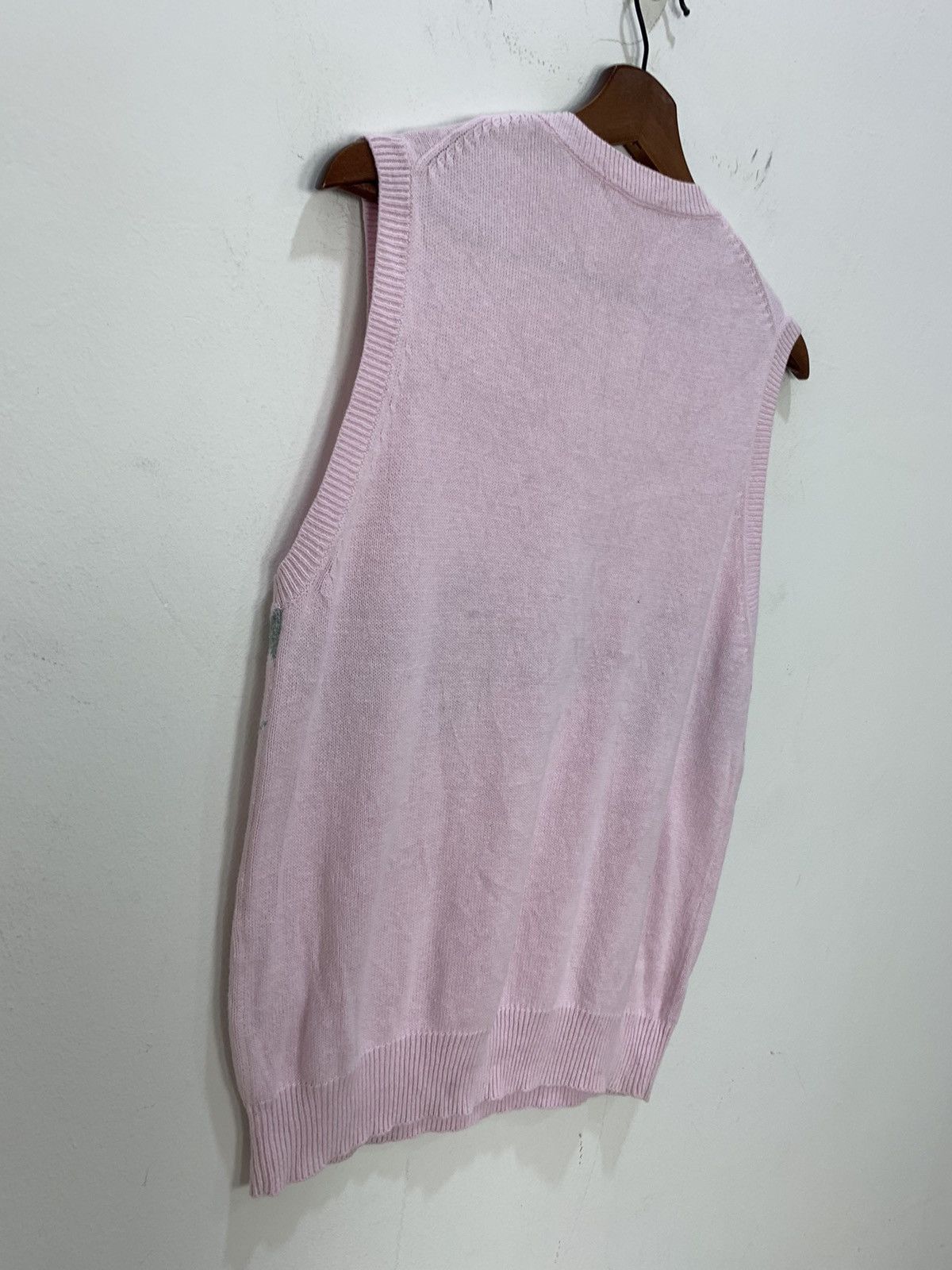 Aran Sweater Market × Japanese Brand × Uniqlo UNIQLO Argyle Plaid Knitwear Pullover Jumper Sweater Vest Size US S / EU 44-46 / 1 - 9 Thumbnail