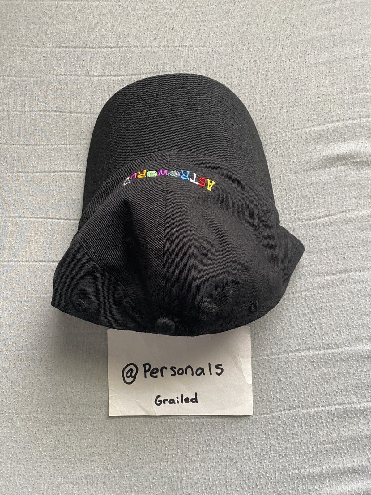 Travis Scott Travis Scott Astroworld Hat Black Size ONE SIZE - 5 Thumbnail
