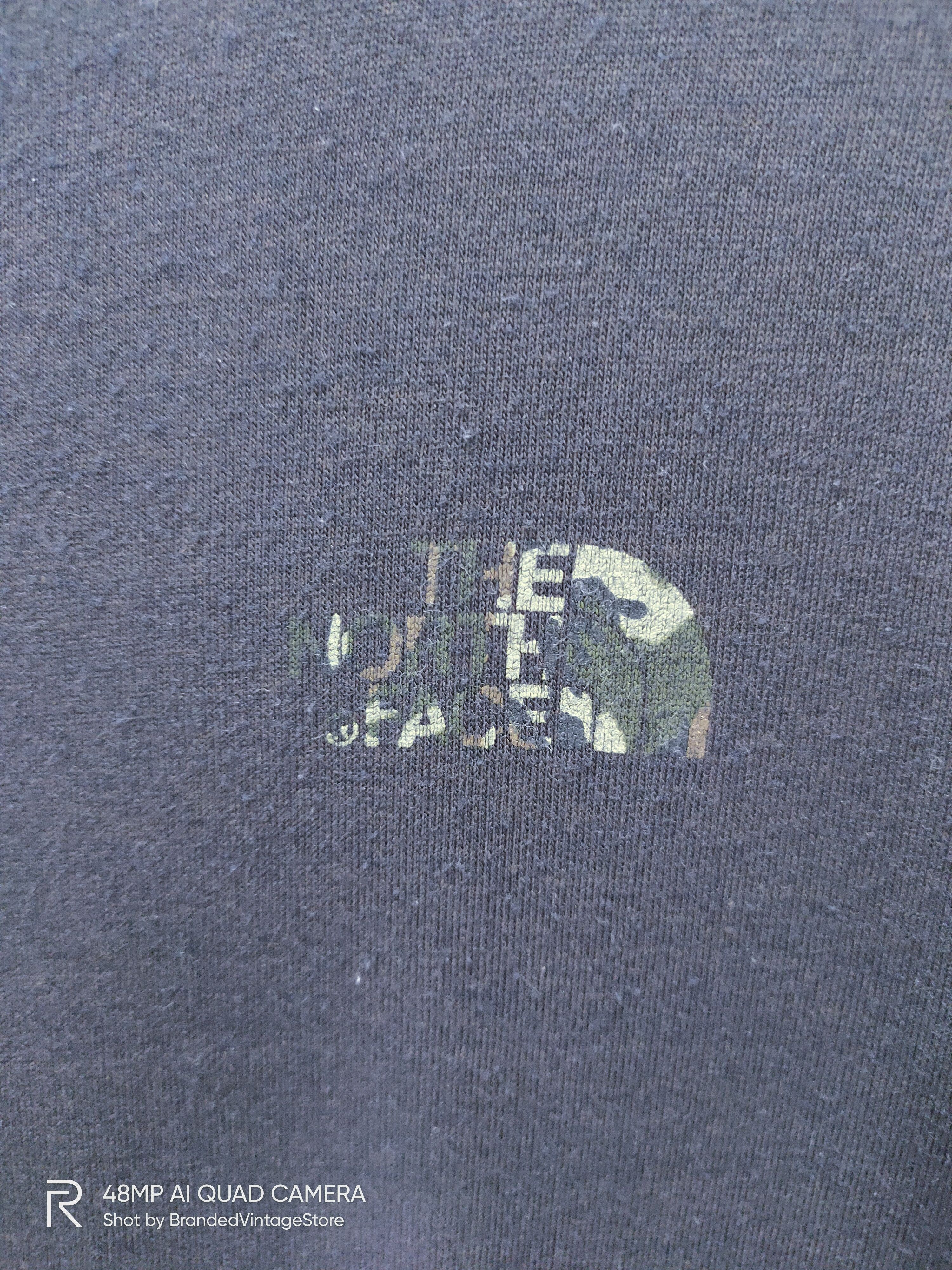 Japanese Brand × The North Face THE NORTH FACE Hypebeast Camo BigLogo Graphic Black TShirt Size US L / EU 52-54 / 3 - 5 Thumbnail